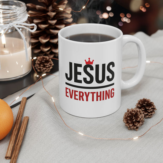 Mug - Jesus over Everything - Christian Faith Ceramic Cup