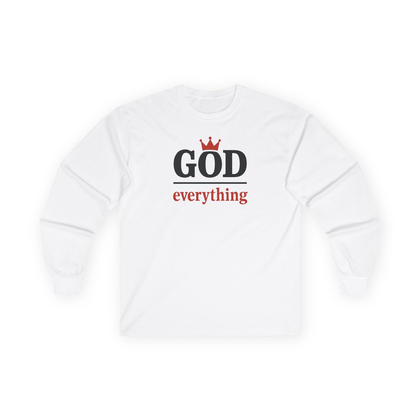 Christian Long Sleeve Tee - God over Everything