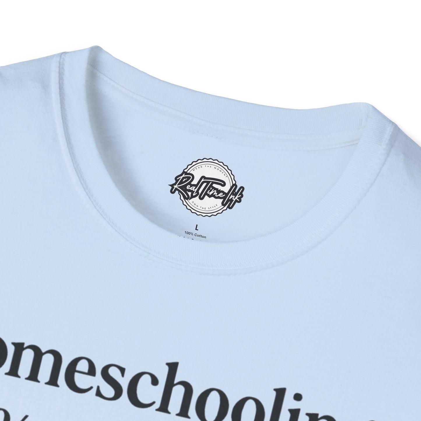 Homeschooling Grit T-Shirt - Unisex Softstyle Tee, Funny Parenting Gift, Education Shirt, Back-to-School, Family Life Apparel