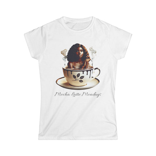 Women's Tee - Mocha Latte Mondays Stylish Coffee Lover Shirt