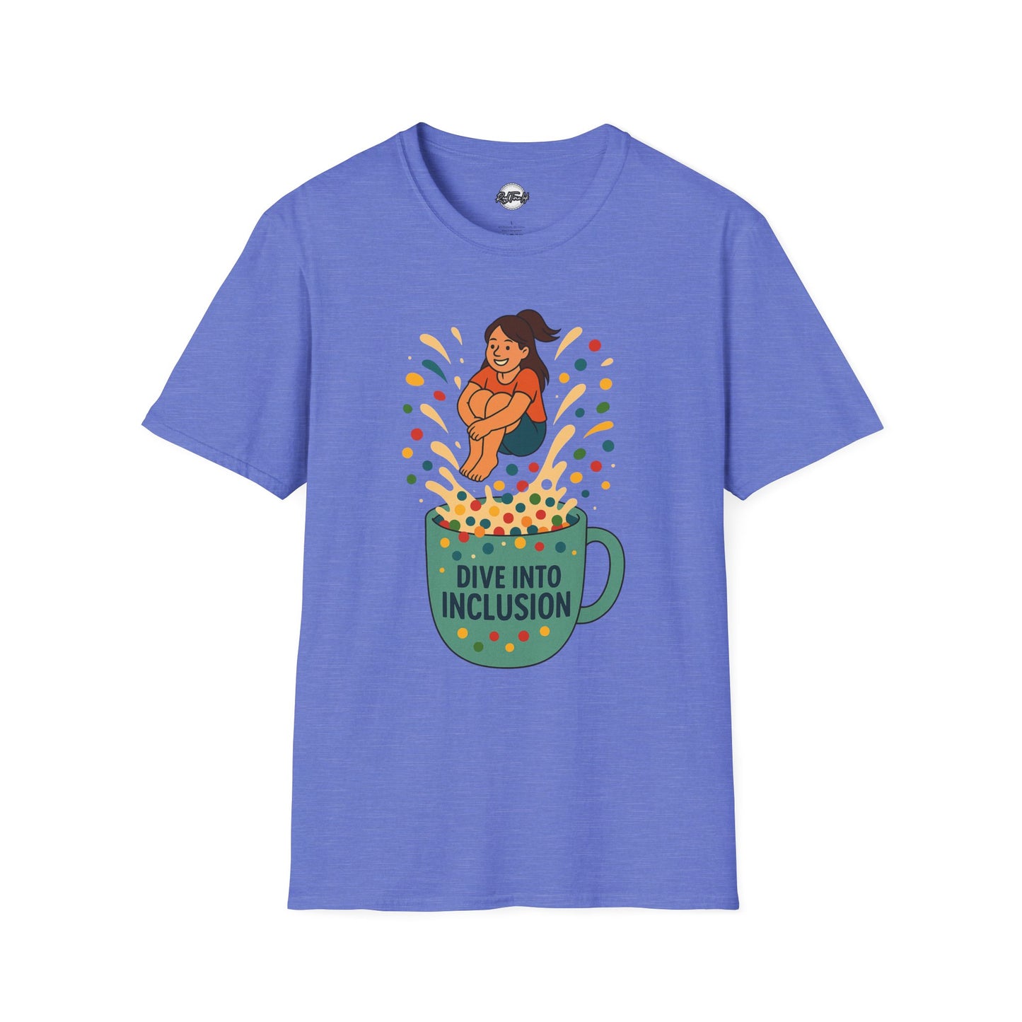 Dive Into Inclusion Unisex Softstyle T-Shirt - Fun & Inclusive Design for Every Occasion