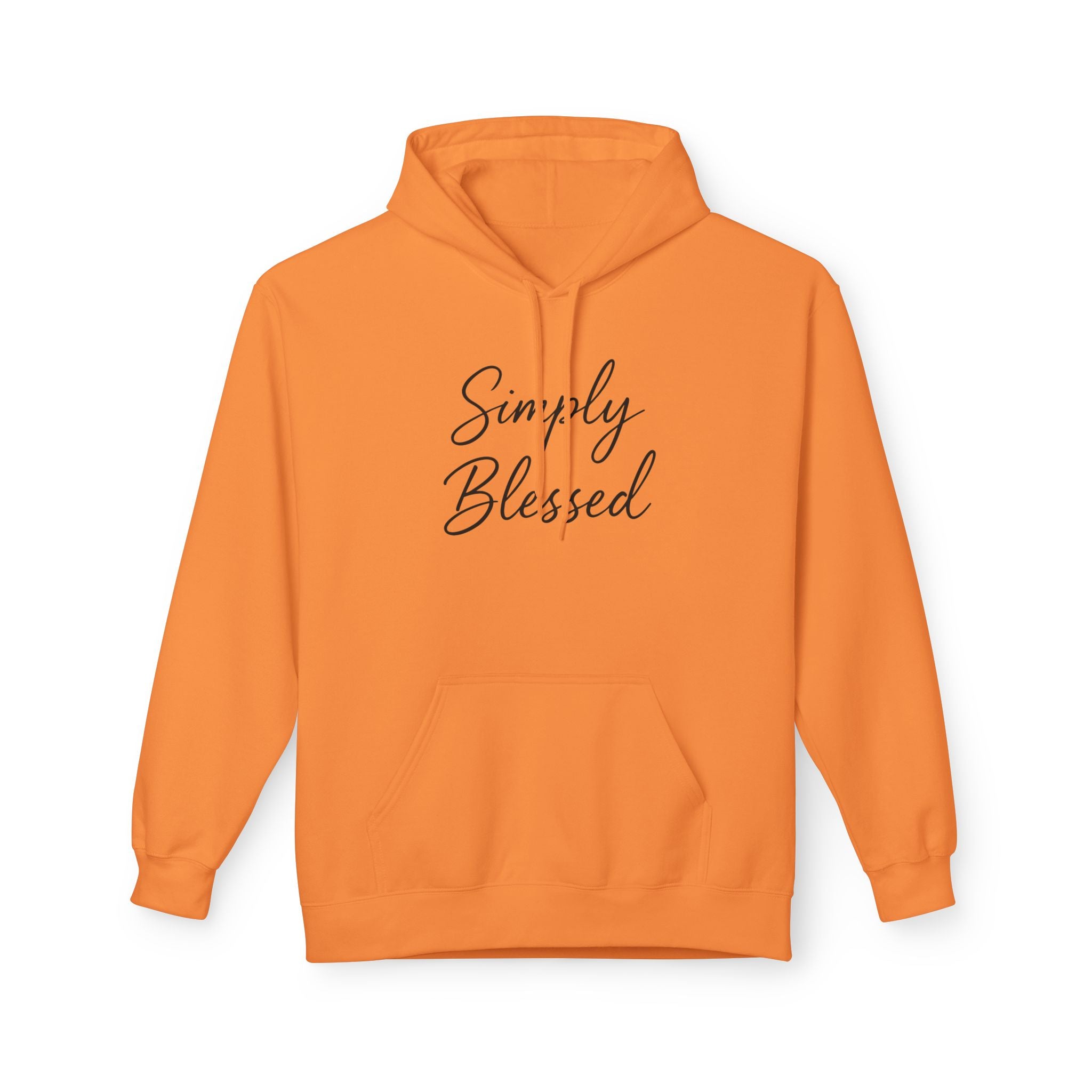 Simply Blessed Unisex Fleece Hoodie - Cozy Spiritual Apparel