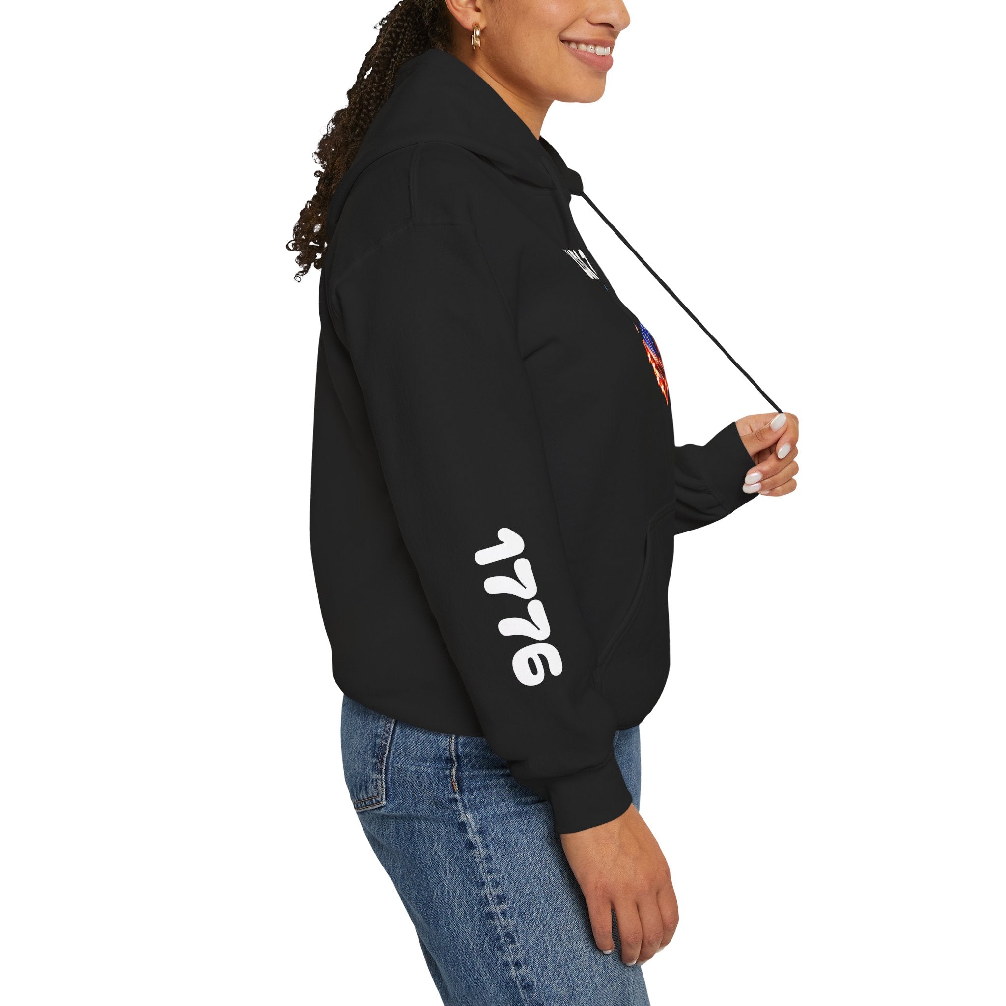 USA 250 Heart Flag Hoodie — 1776 & 2026 Patriotic Anniversary Sweatshirt