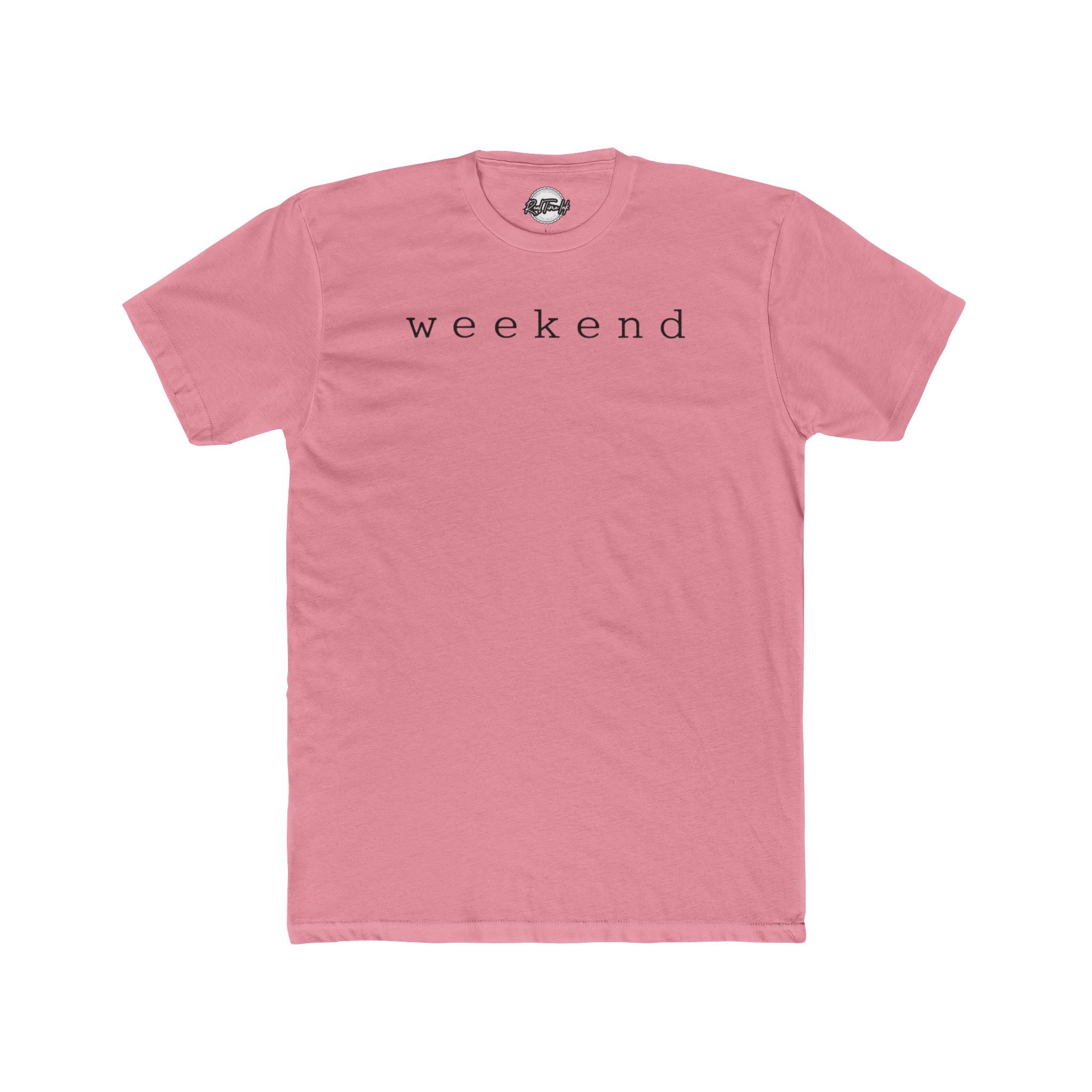 Weekend Minimalist T‑Shirt — 'weekend' Chest Text Cotton Tee