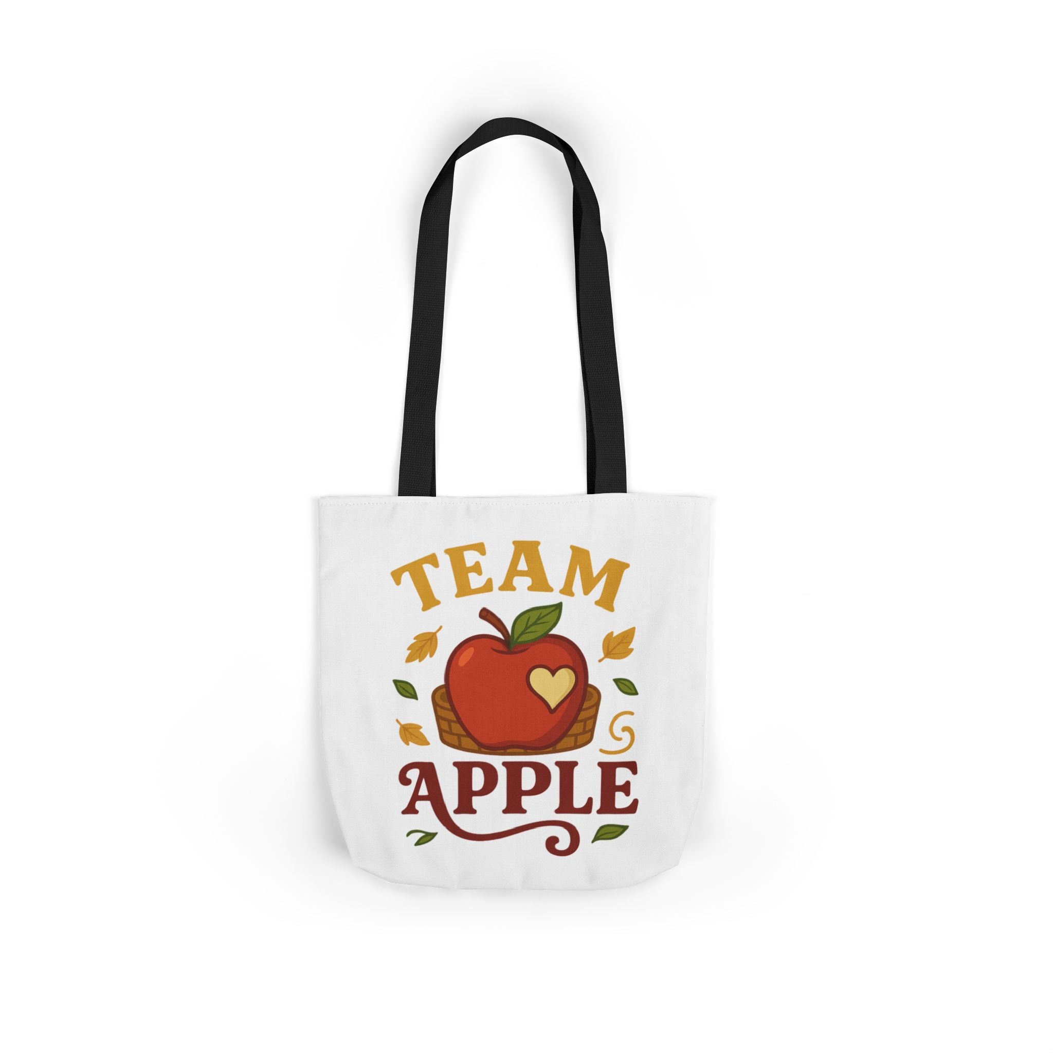 Team Apple Tote Bag | Fun Canvas Bag for Teachers, Students, Fall Events, Eco-Friendly Gift, Apple Lovers