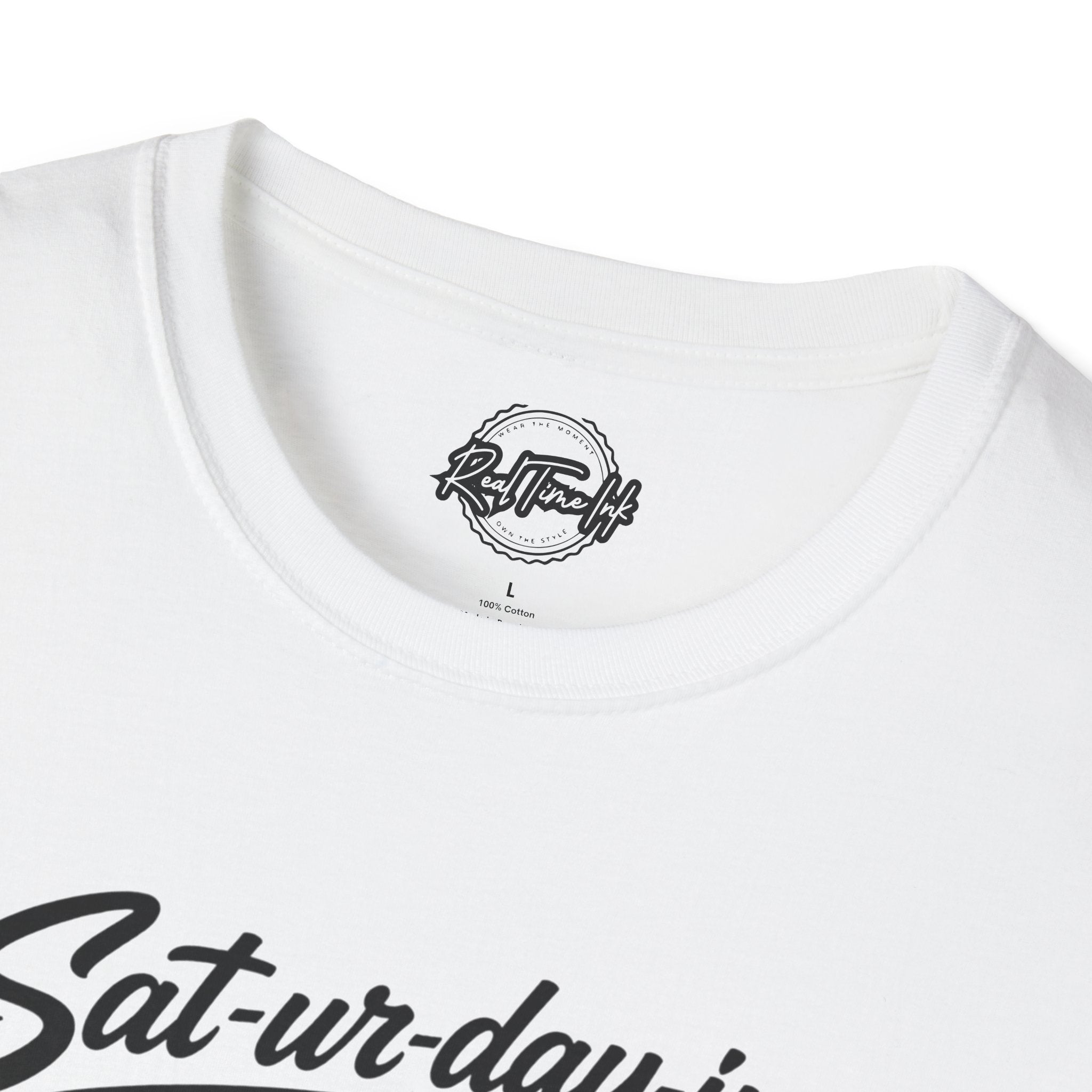 Sat-ur-day-ing Graphic T-Shirt | Funny Weekend Shirt | Casual Streetwear Tee | Relaxed Saturday Vibes
