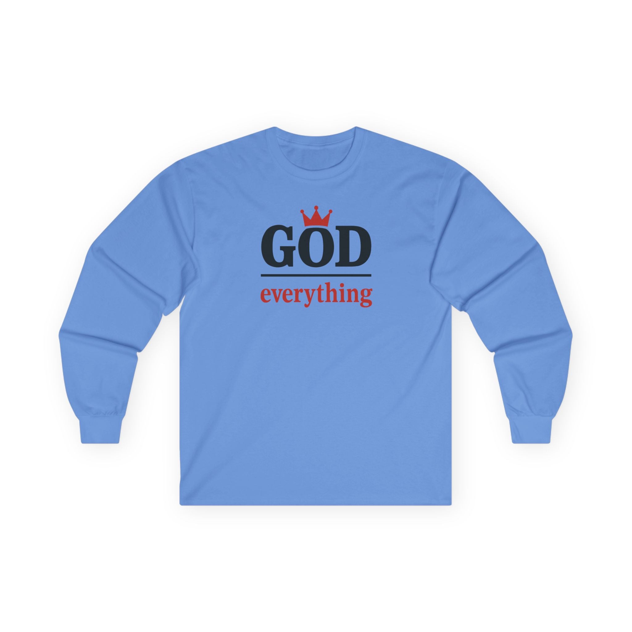 Christian Long Sleeve Tee - God over Everything
