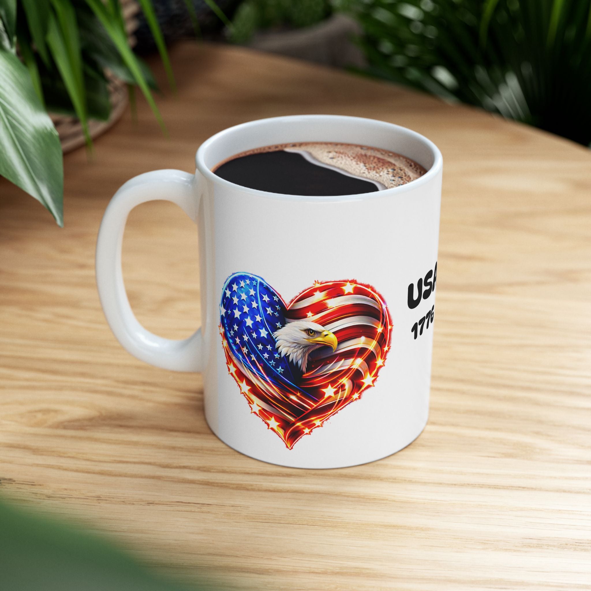 USA 250 Commemorative Ceramic Mug (1776–2026) — Patriotic 11oz & 15oz Coffee Cup