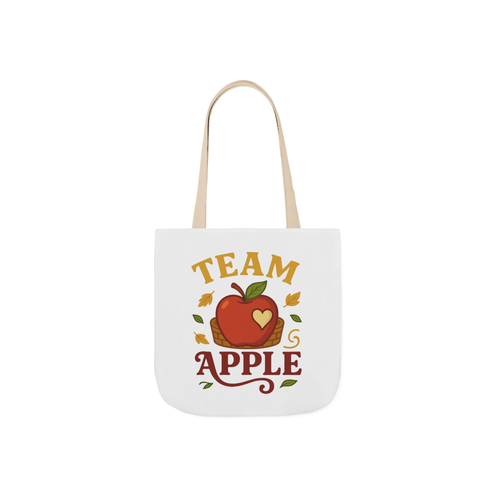 Team Apple Tote Bag | Fun Canvas Bag for Teachers, Students, Fall Events, Eco-Friendly Gift, Apple Lovers