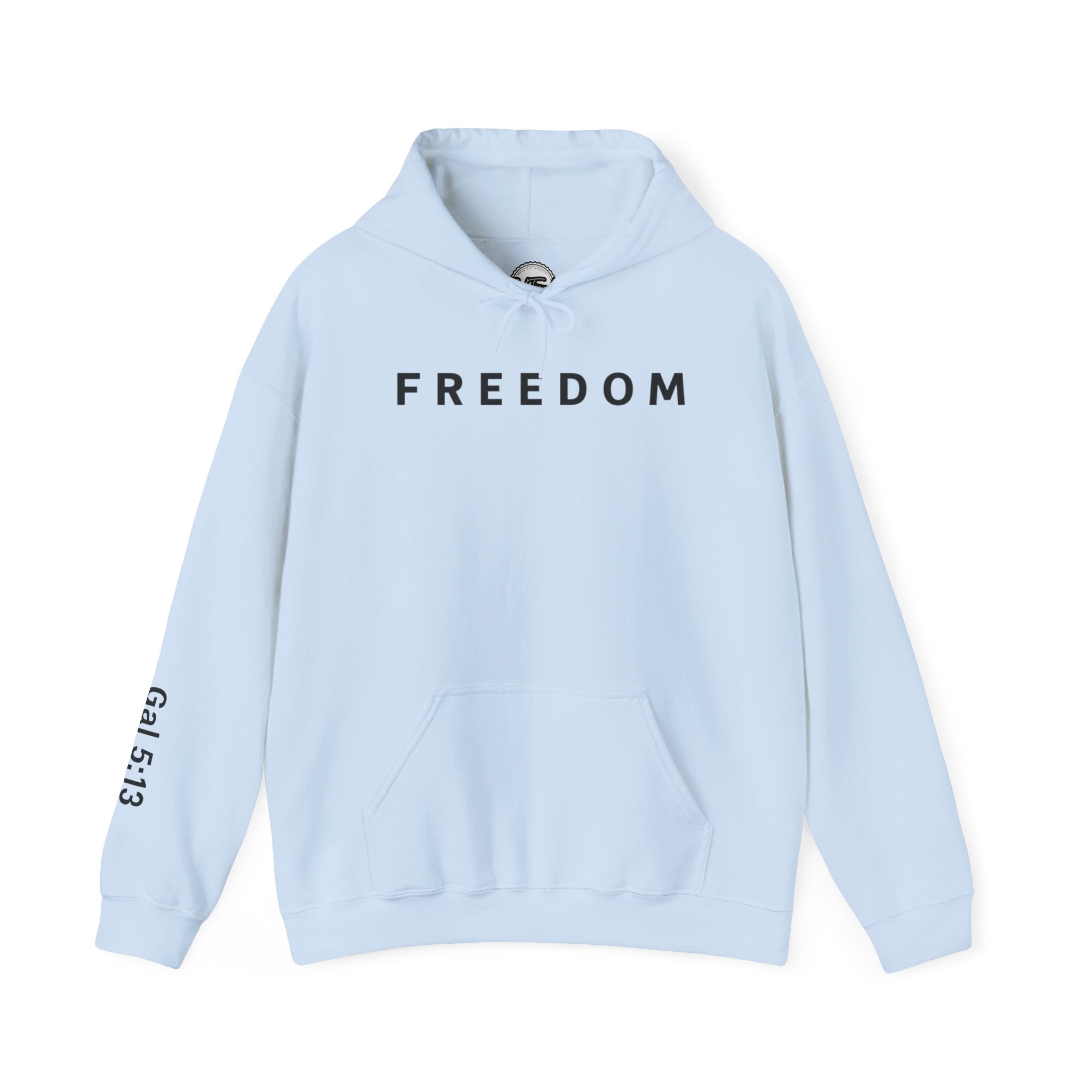 Freedom Hooded Sweatshirt, Cozy Sweatshirt, Religious Apparel, Inspirational Gift, Casual Outfit, Unisex Hoodie