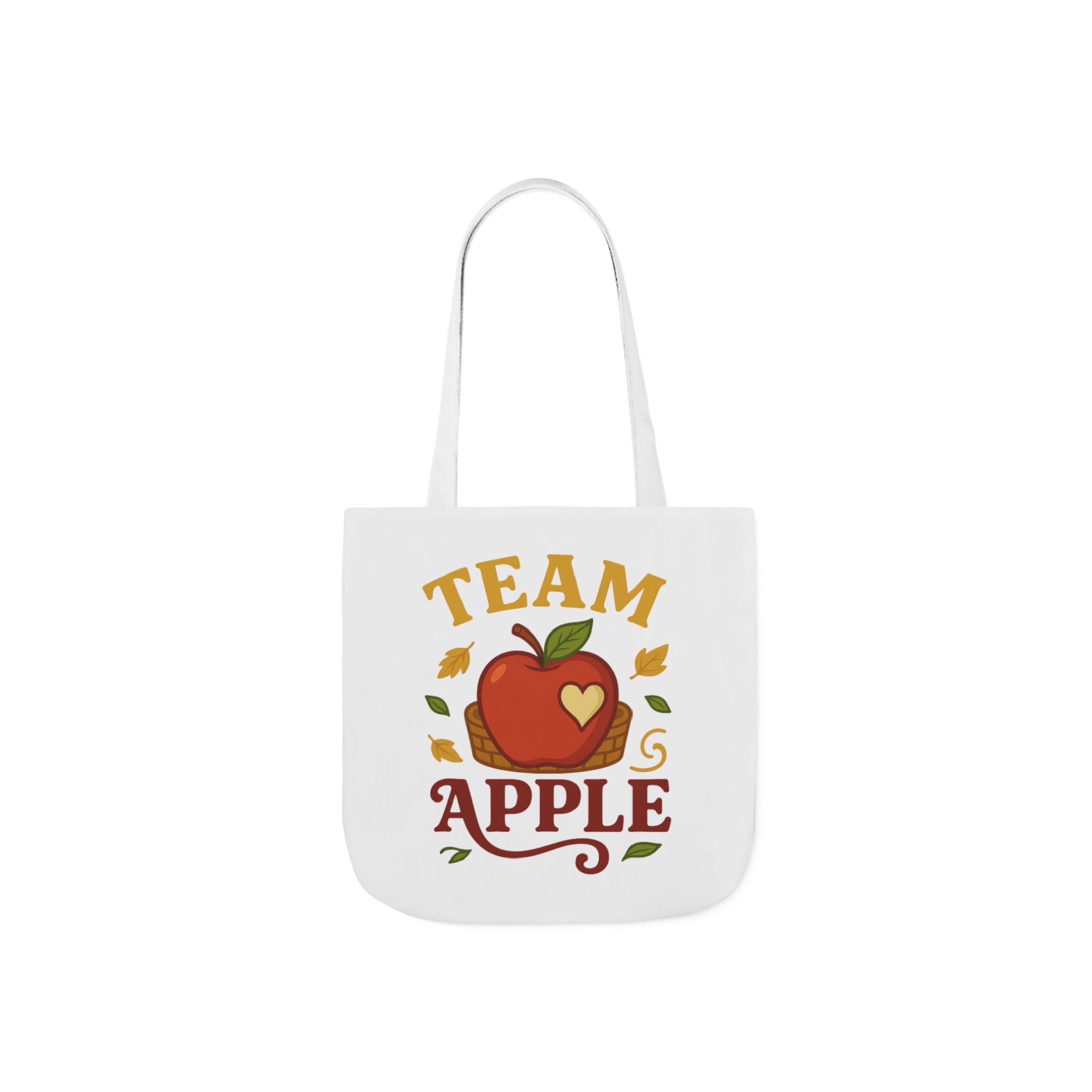 Team Apple Tote Bag | Fun Canvas Bag for Teachers, Students, Fall Events, Eco-Friendly Gift, Apple Lovers