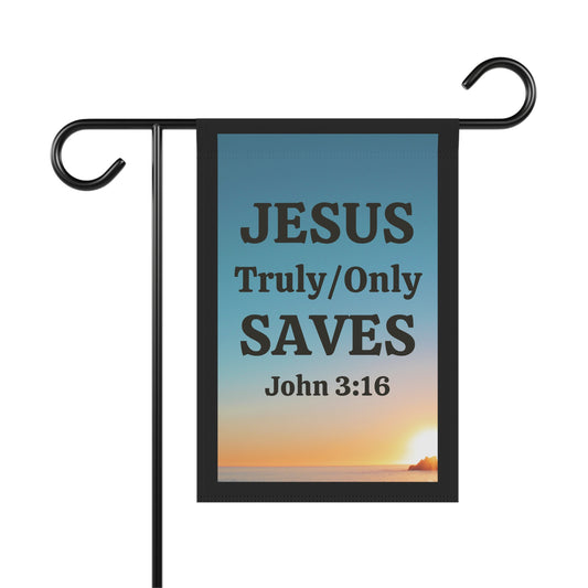 Garden Banner, Outdoor Decor, Religious Home Decor, Garden Flag, Christian Gift, Faith-Based Decoration