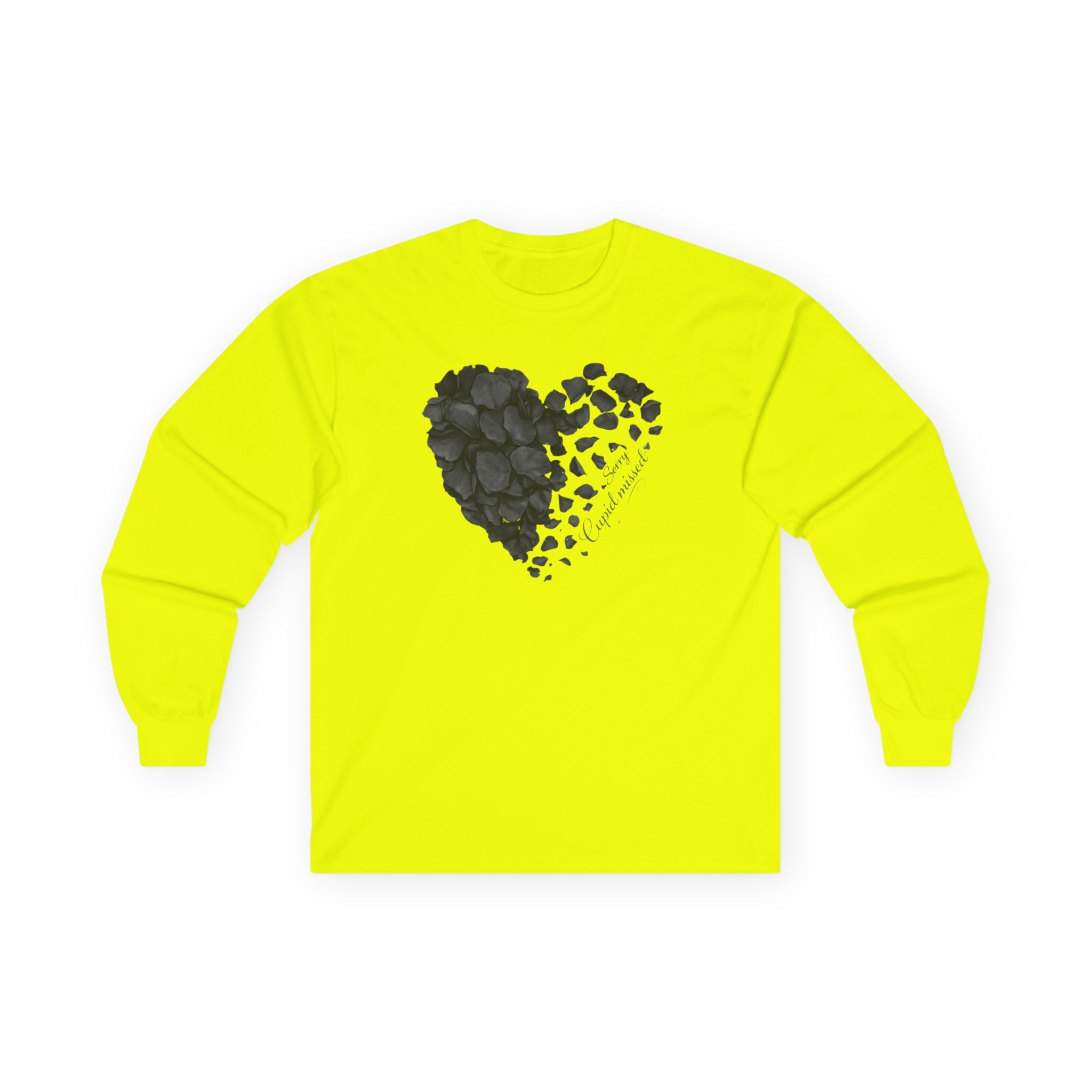 Sorry Cupid Missed Long Sleeve Tee — Funny Anti-Valentine Shirt