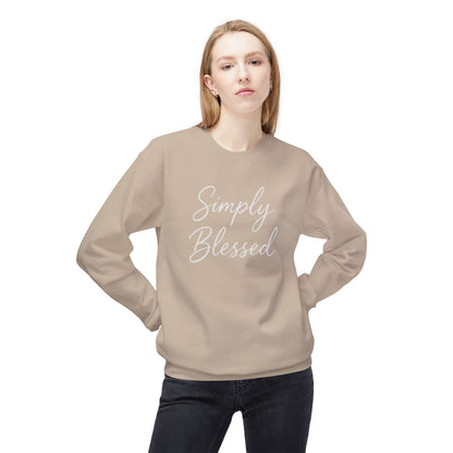 Simply Blessed Unisex Midweight Fleece Crewneck Sweatshirt