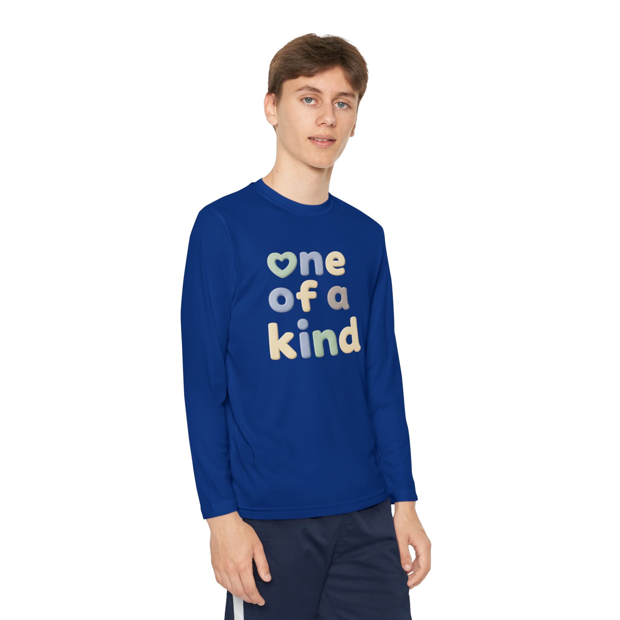 One of a Kind Youth Long Sleeve Tee — Pastel Kids Shirt