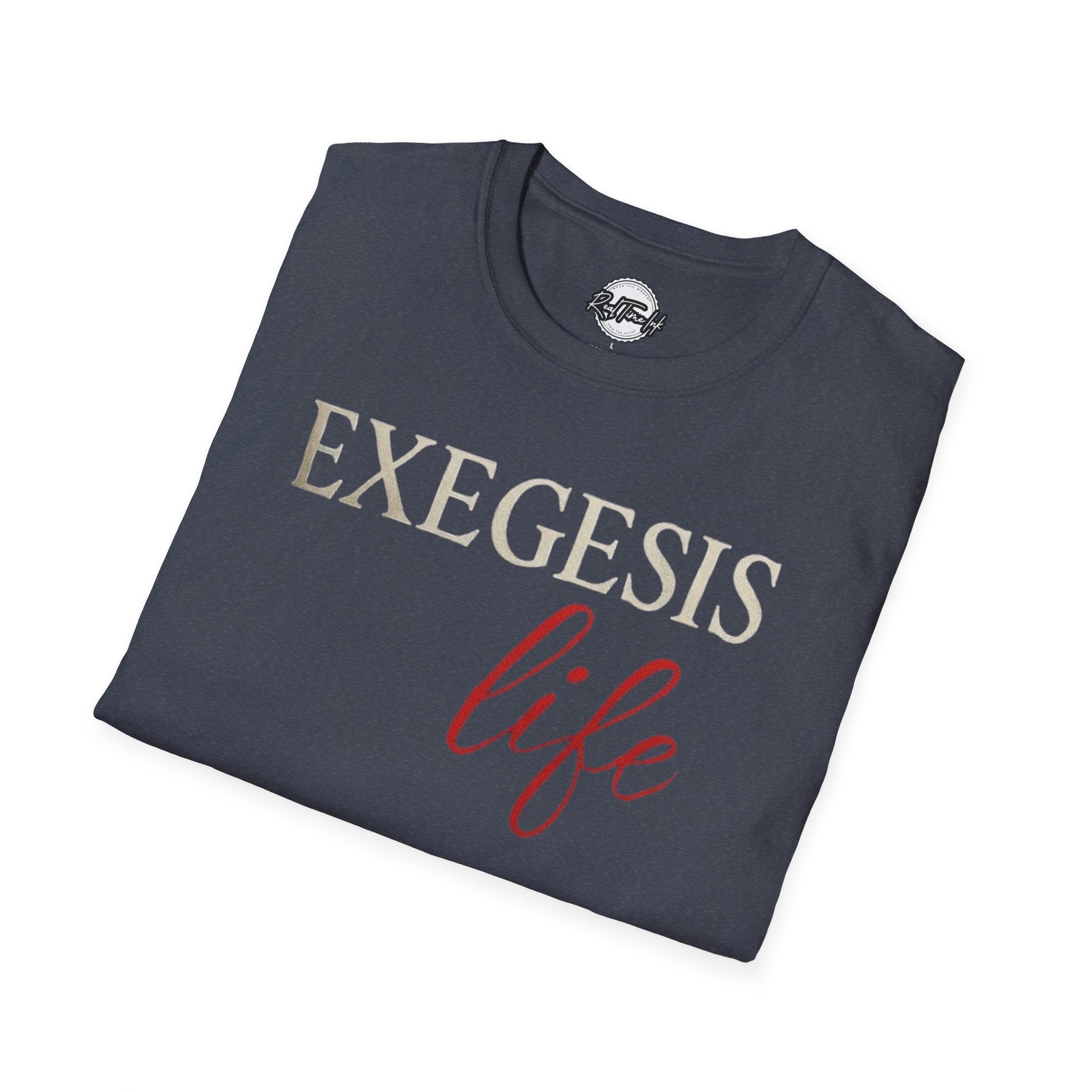 EXEGESIS Life Unisex Softstyle T-Shirt | Comfortable Casual Wear, Perfect for Everyday, Gift for Theology Enthusiasts, Church Events, [...]