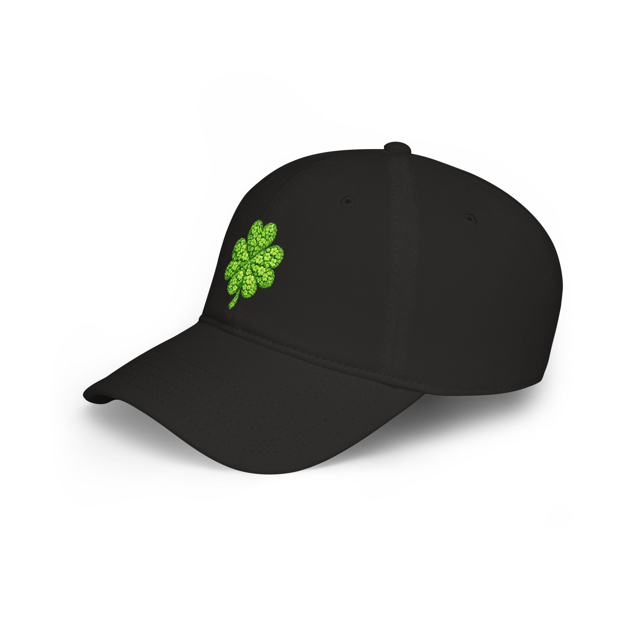 Lucky Clover Cap — Low Profile Baseball Hat with Four-Leaf Clover Design
