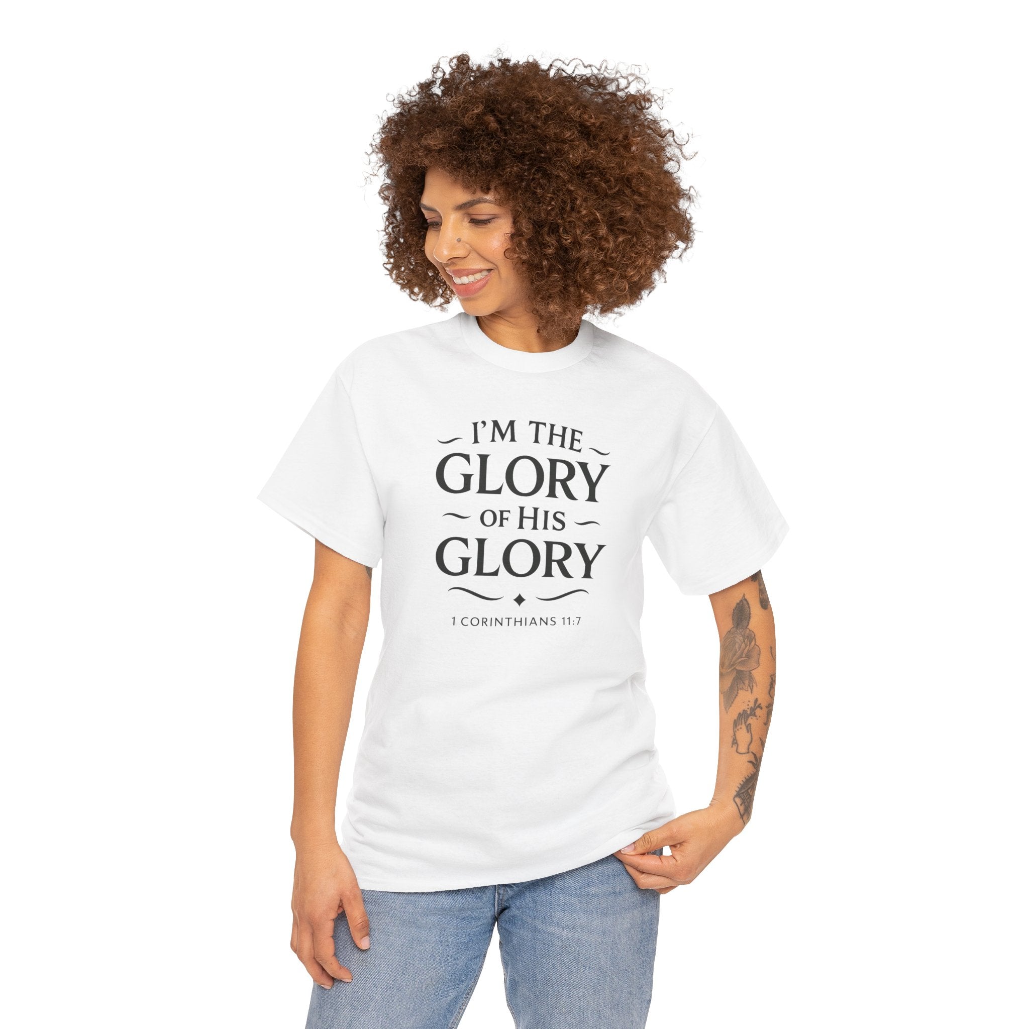 Faith-Inspired Heavy Cotton Tee, Inspirational Shirt, Christian Apparel, Gift for Believers, Spiritual Motivation Tee