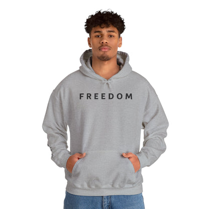 Freedom Hooded Sweatshirt, Cozy Sweatshirt, Religious Apparel, Inspirational Gift, Casual Outfit, Unisex Hoodie