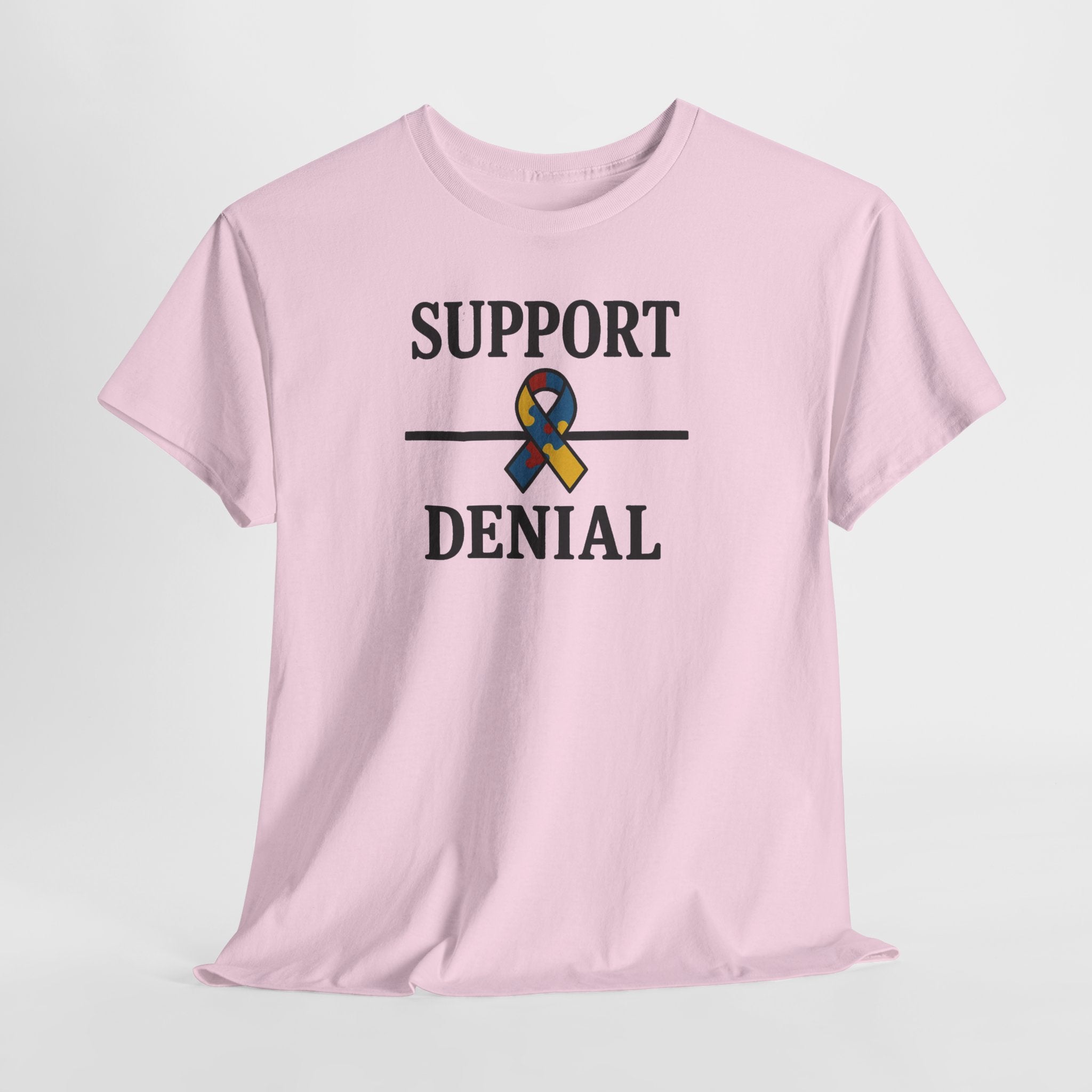 Support over Denial Autism Awareness Tee