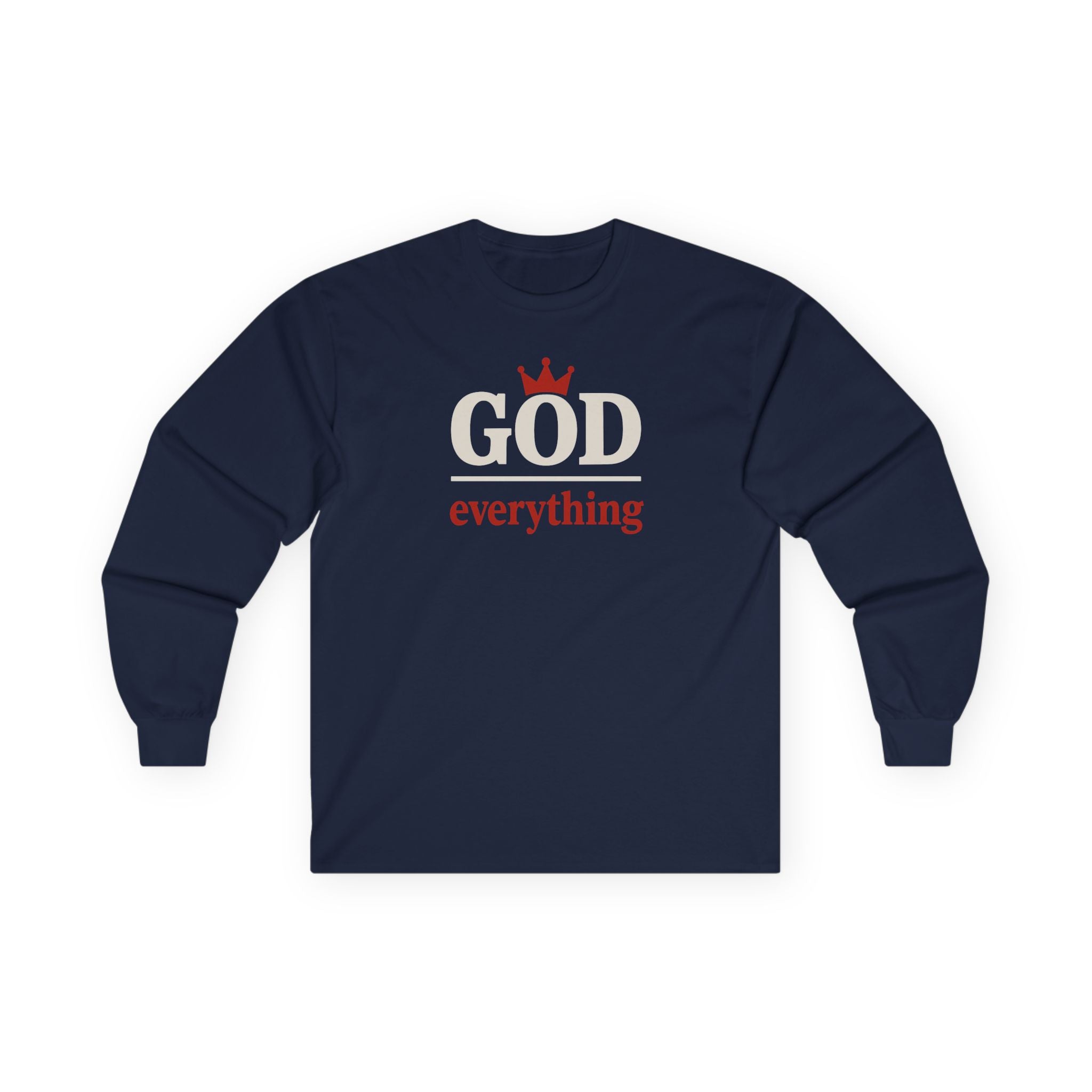 Christian Long Sleeve Tee - God over Everything