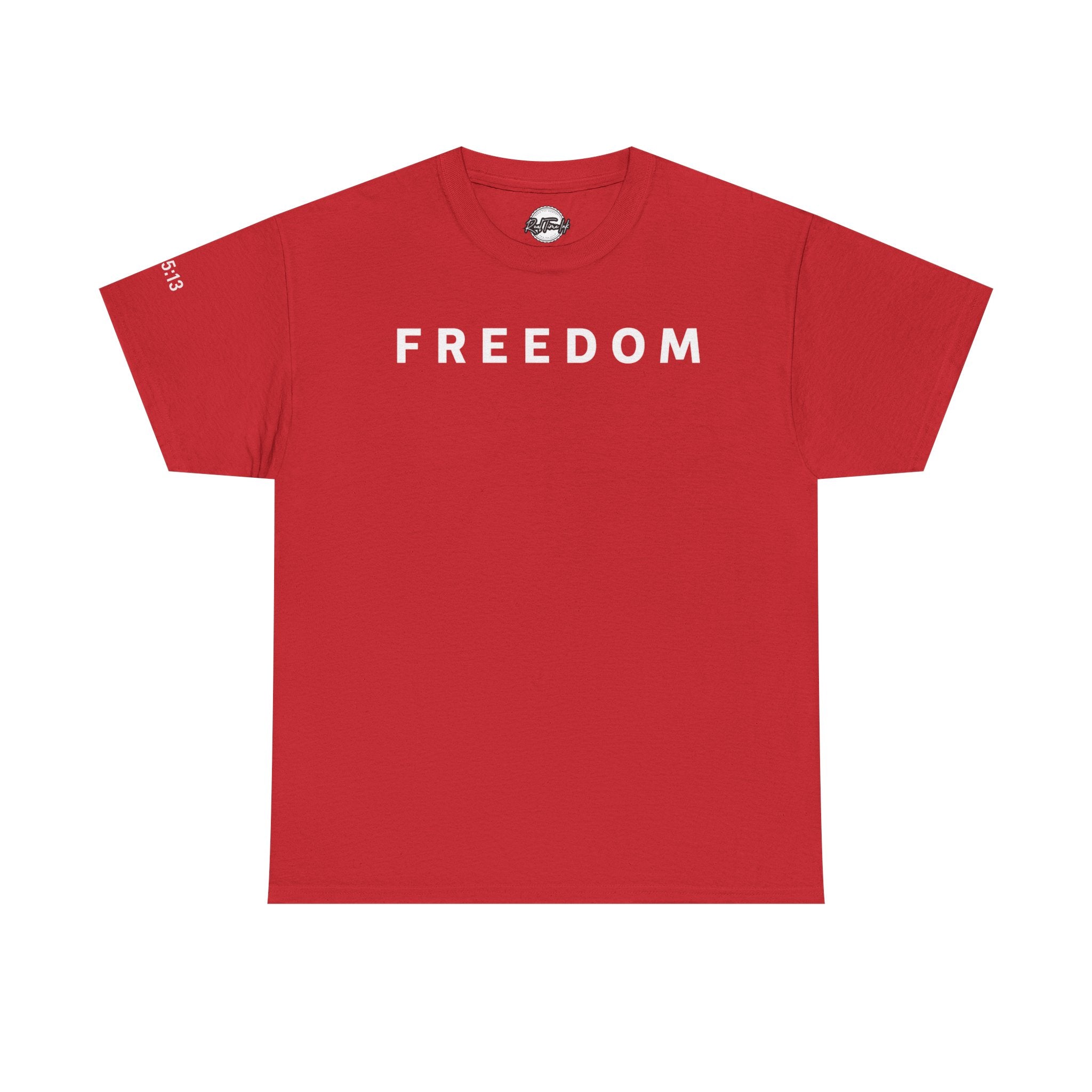Copy of Freedom Gal 5:13 Unisex Heavy Cotton Tee, Casual Graphic T-Shirt, Comfortable Everyday Wear, Inspirational Gift, Freedom Clothing