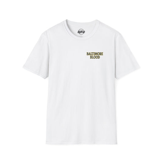 Baltimore Blood Unisex Softstyle T-Shirt, Casual Attire, Streetwear, Gift for Baltimore Fans, Sporty Style, Everyday Essential