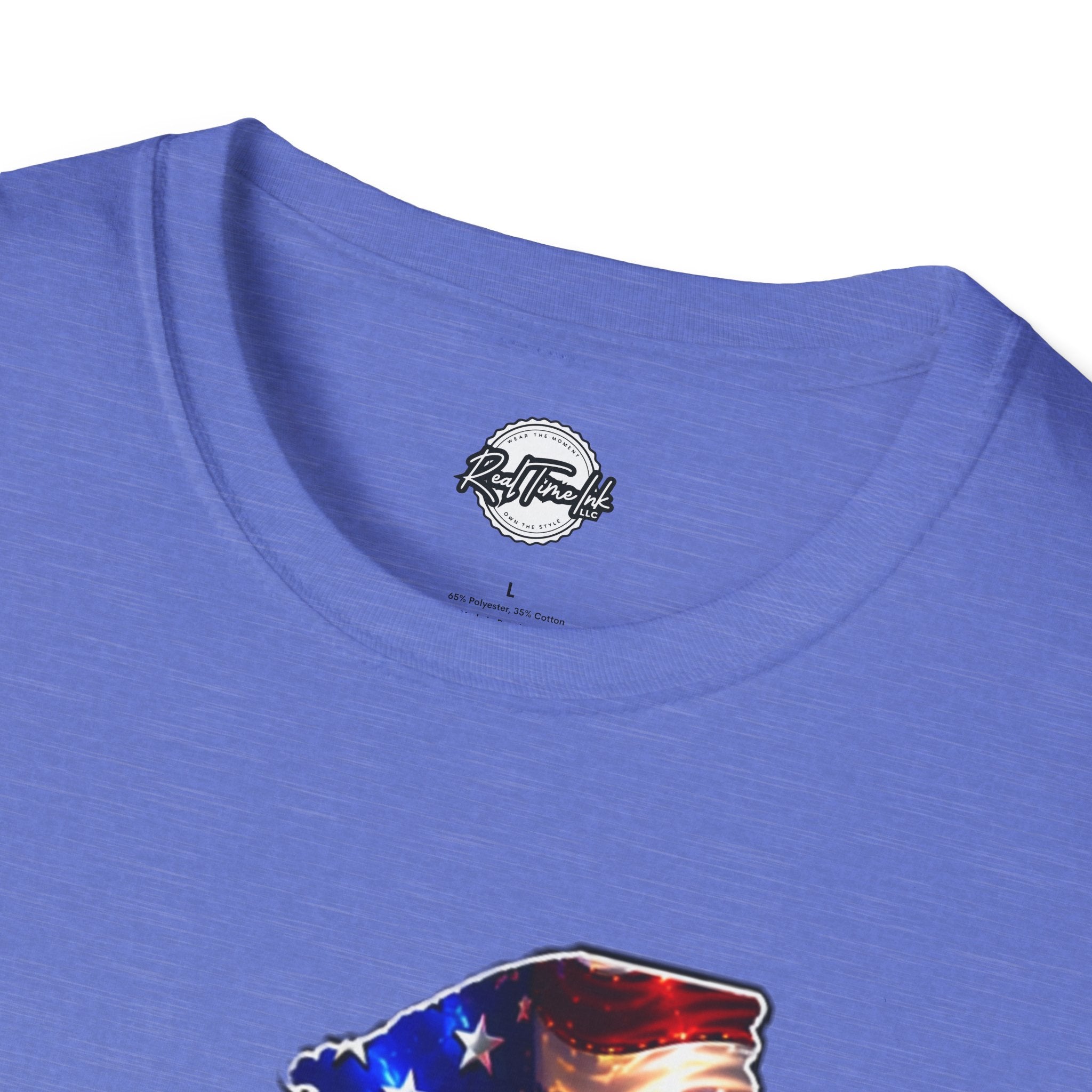 Patriotic New York State T-Shirt - American Flag Eagle Graphic
