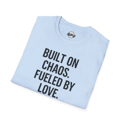 Unisex T-Shirt - Built on Chaos Fueled by Love #HomeschoolLife, Funny T-shirt, Gift for Educators, Casual Wear, Family Events, [...]