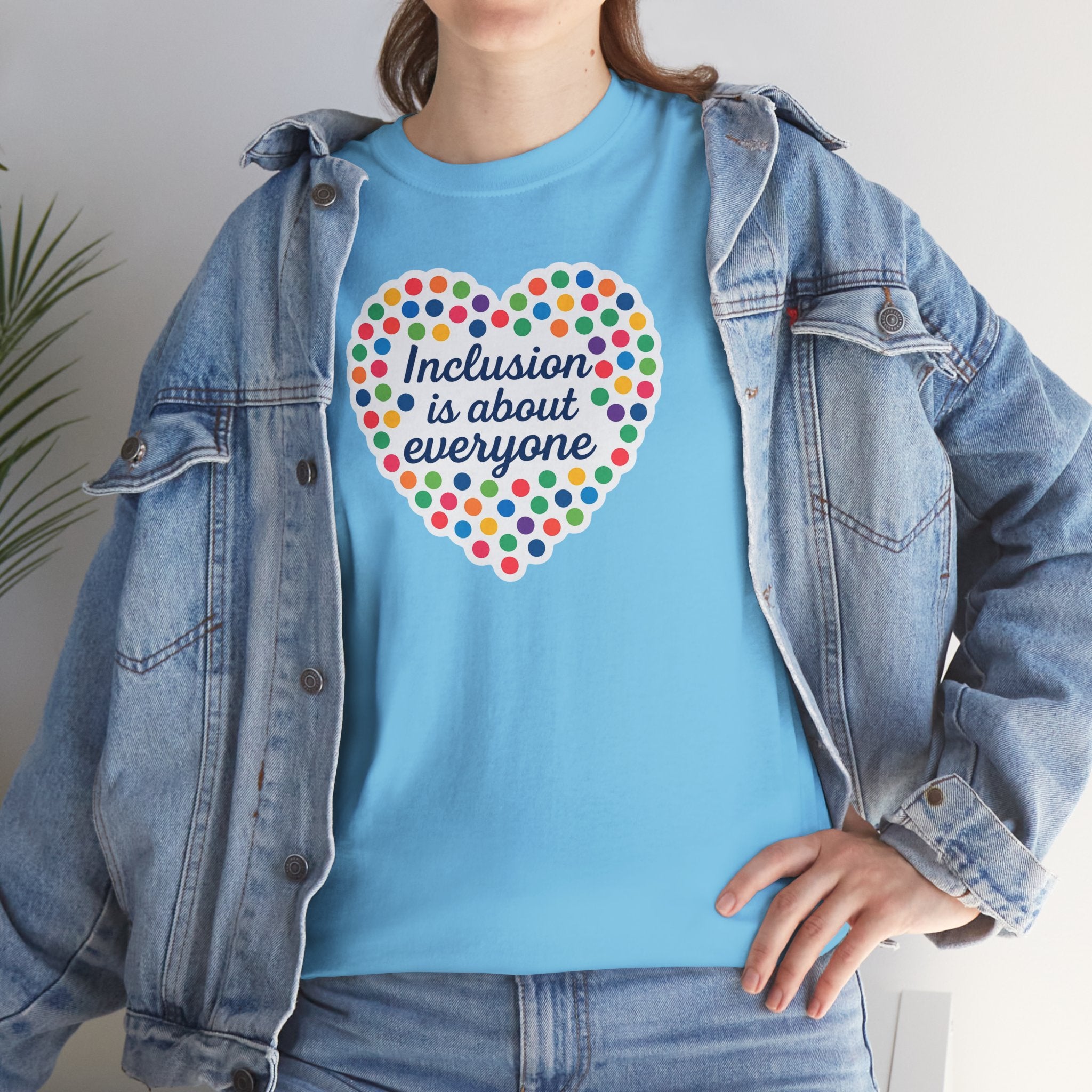 Inclusion is About Everyone Unisex Heavy Cotton Tee - Celebrate Diversity