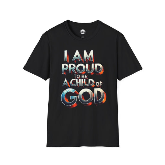 Proud Child of God T-Shirt, Faith-Based Casual Wear, Christian Gift, Unisex Tee, Spiritual Apparel