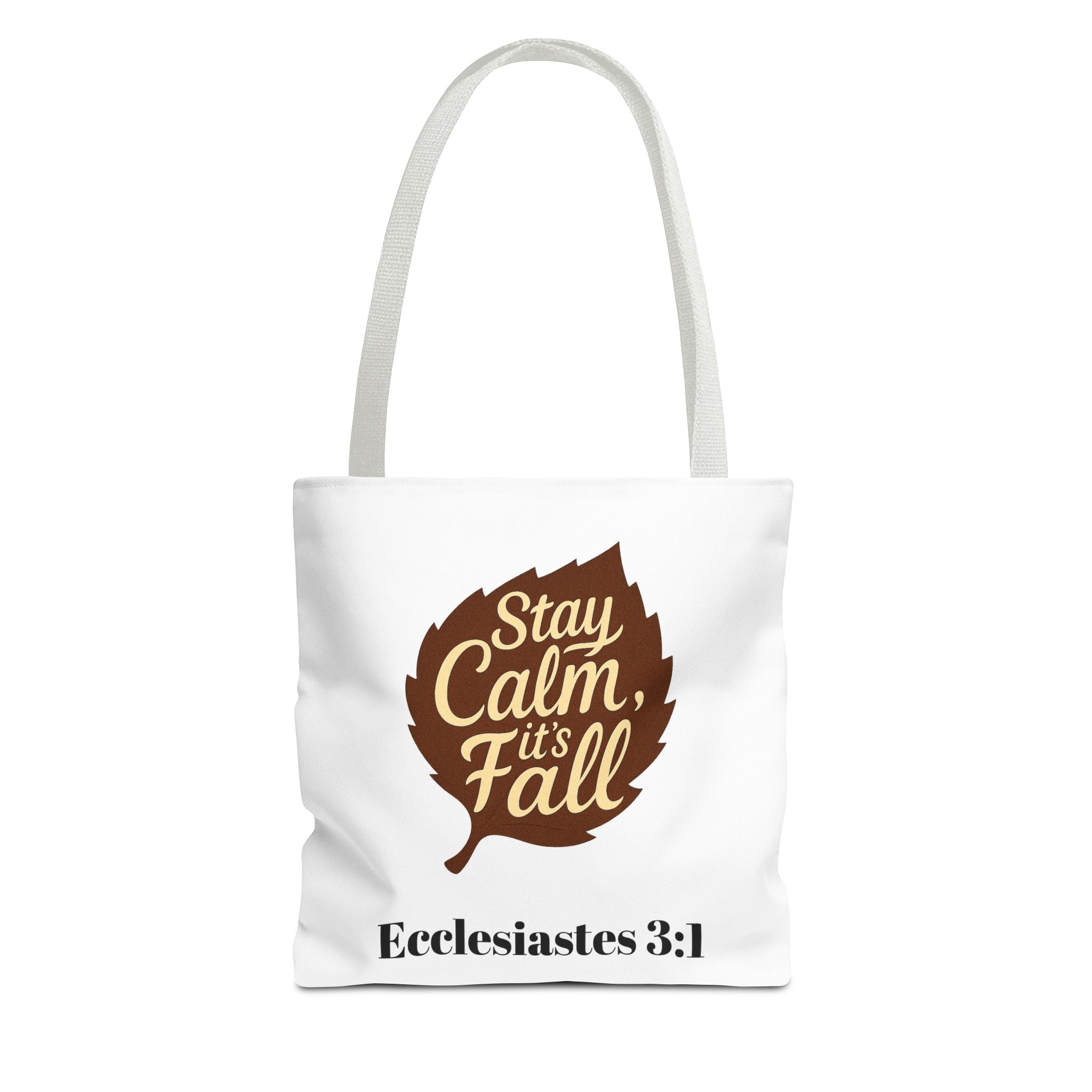 Fall Tote Bag, Autumn Style, Inspirational Quote, Eco-Friendly, Seasonal Gift, Church Bag, Personalized Tote