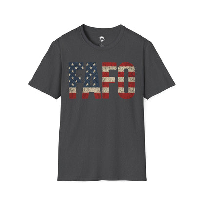 Patriotic FAFO Unisex Softstyle T-Shirt | USA Graphic Tee | Casual Wear, Gift for Holidays, Independence Day