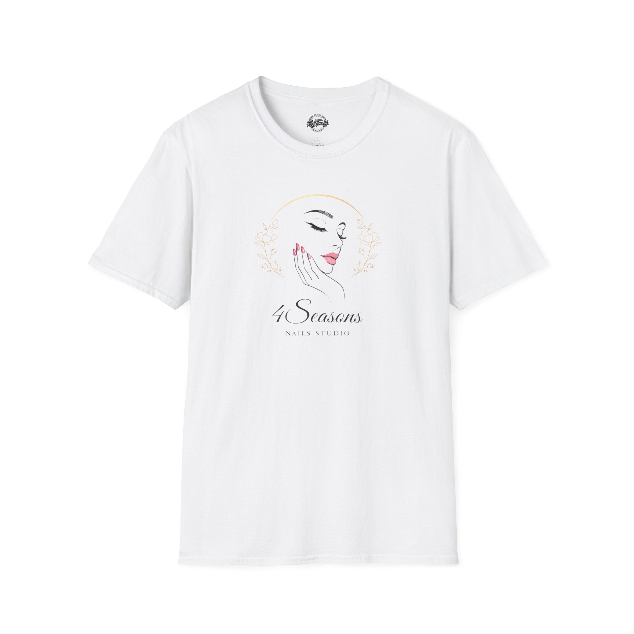 4 Seasons T-Shirt — Elegant Minimalist Face Illustration Graphic Tee