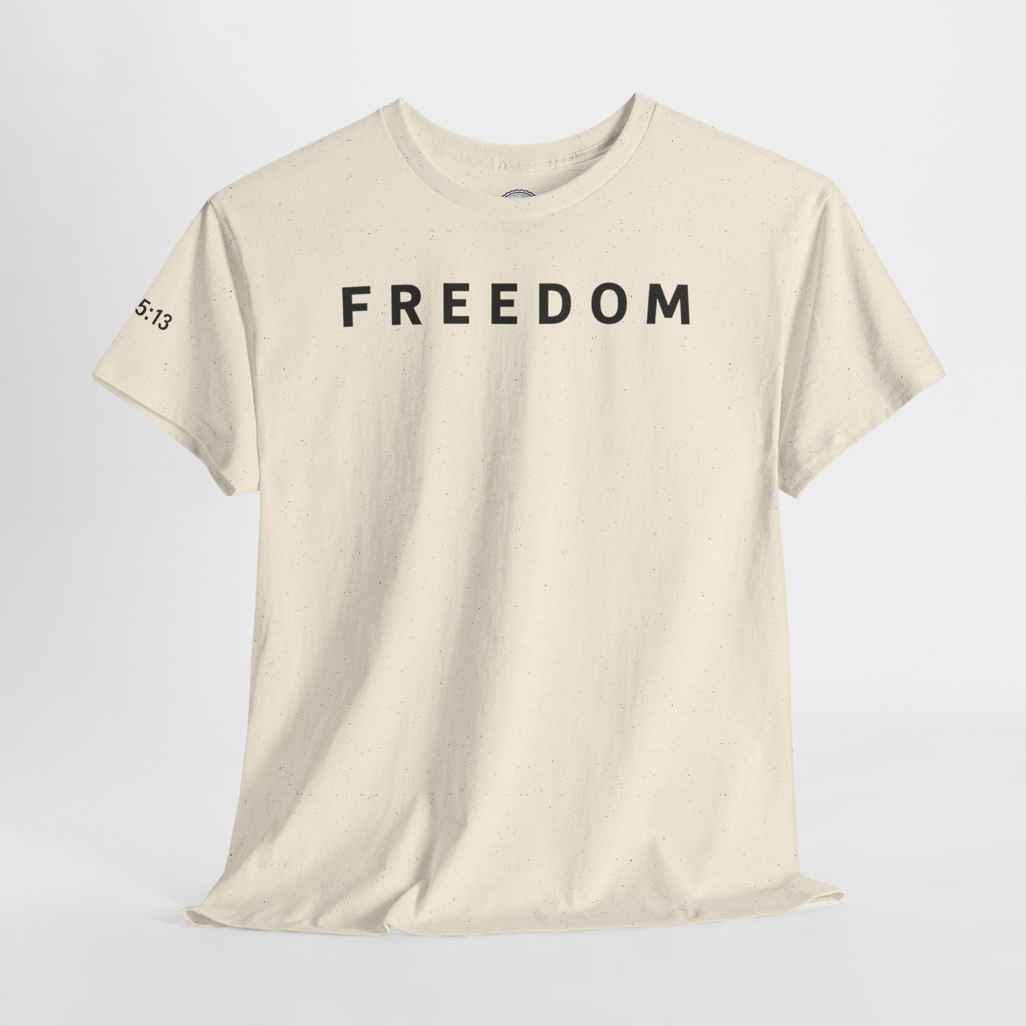 Freedom Gal 5:13 Unisex Heavy Cotton Tee, Casual Graphic T-Shirt, Comfortable Everyday Wear, Inspirational Gift, Freedom Clothing