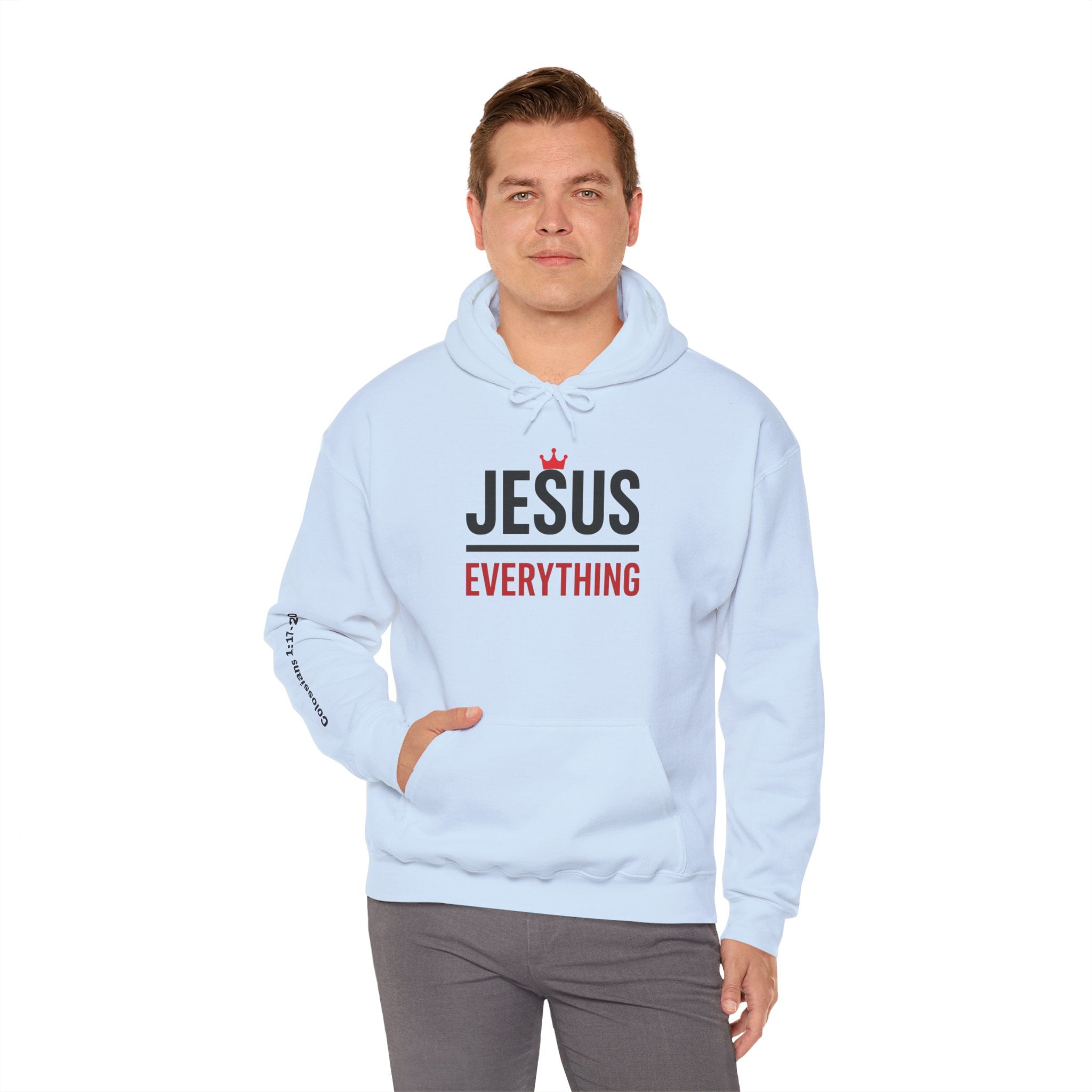 Religious Hoodie - Jesus Over Everything Design