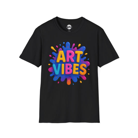Colorful Art Vibes Unisex T-Shirt, Artistic Tee, Trendy Graphic Shirt, Creative Apparel, Gift for Artists, Summer Fashion