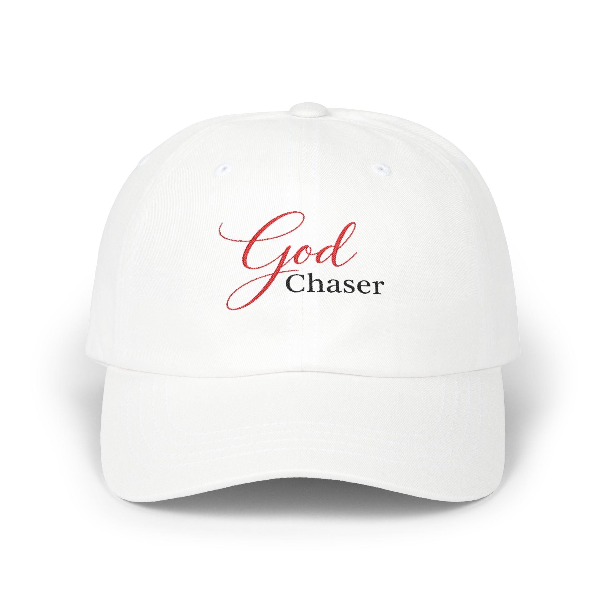 God Chaser Dad Cap – Inspirational Embroidered Baseball Hat