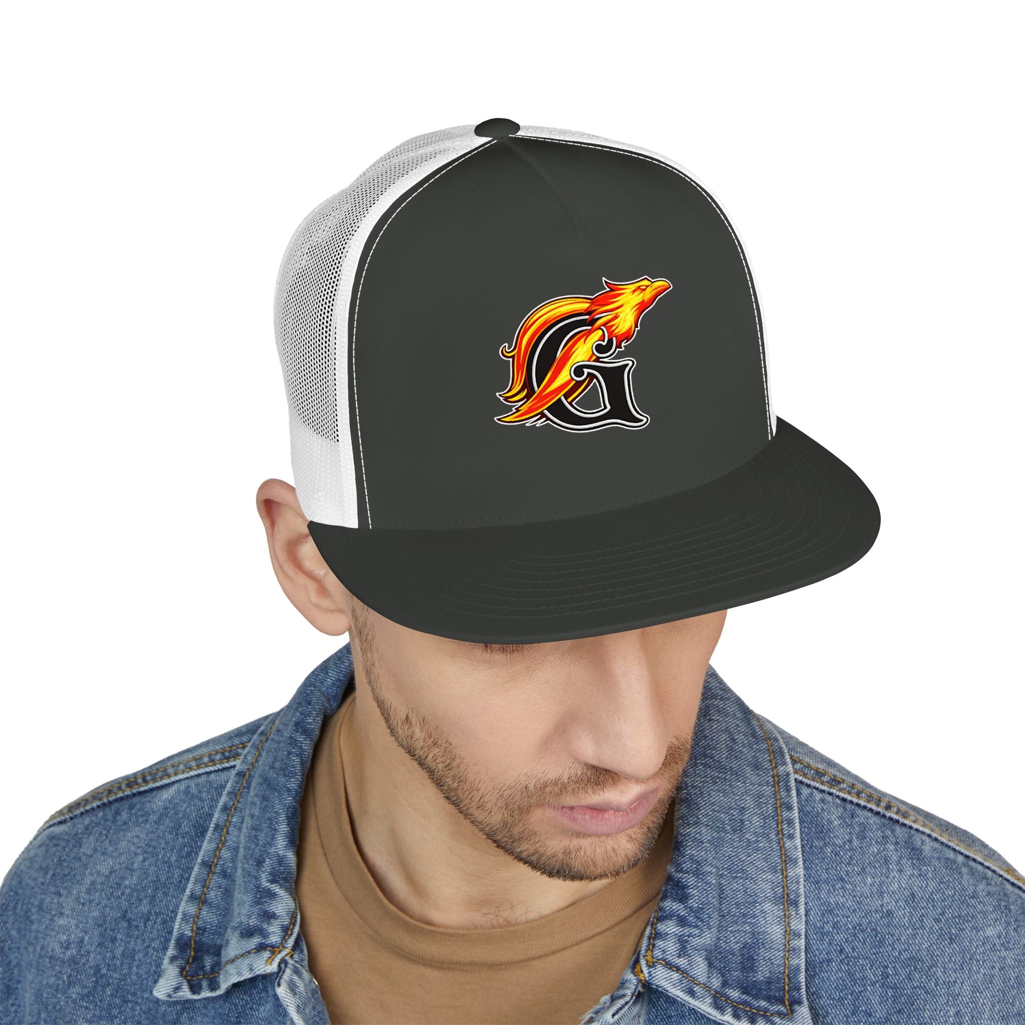 GALVINELL’S Trucker Cap — Embroidered Surf Logo Snapback