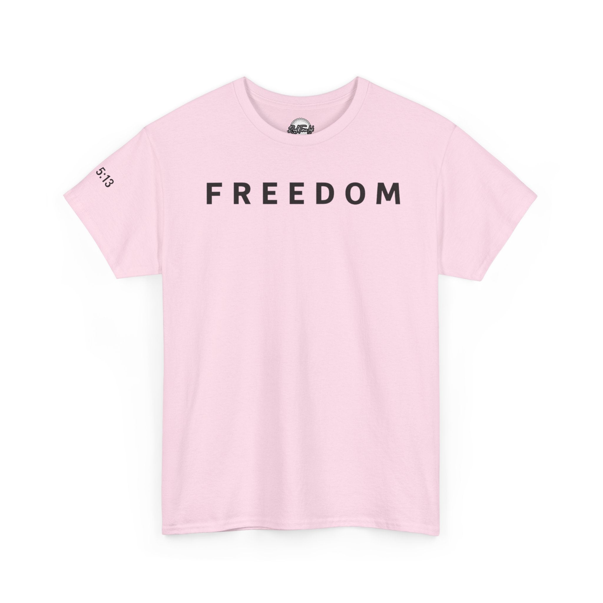 Freedom Gal 5:13 Unisex Heavy Cotton Tee, Casual Graphic T-Shirt, Comfortable Everyday Wear, Inspirational Gift, Freedom Clothing