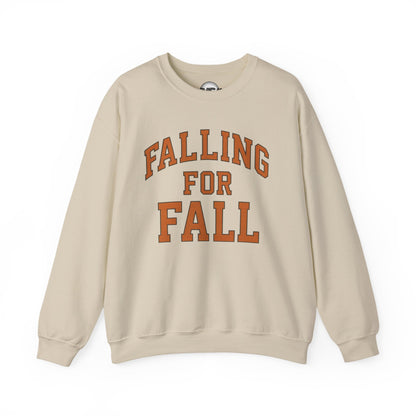 Falling for Fall Sweatshirt | Cozy Unisex Crewneck for Autumn, Seasonal Fashion, Fall Chill, Thanksgiving, Gifts