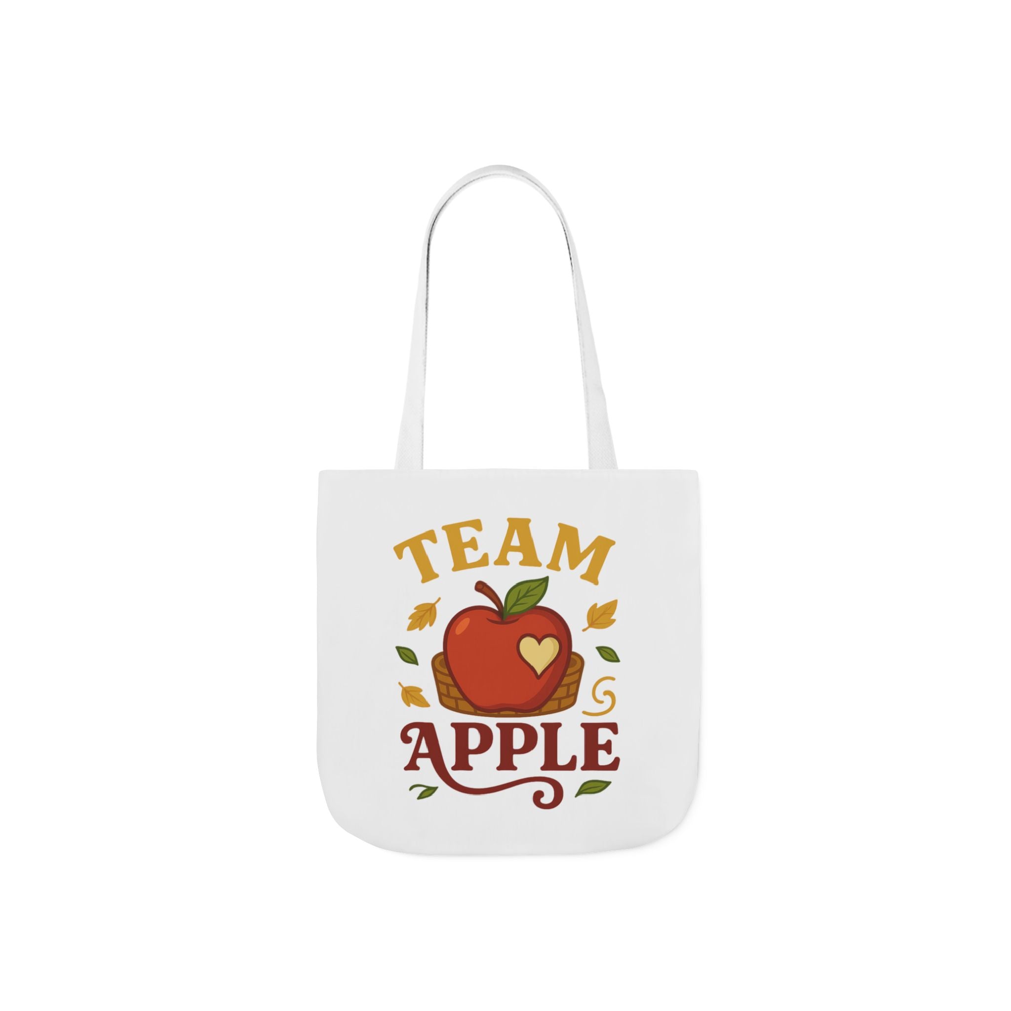 Team Apple Tote Bag | Fun Canvas Bag for Teachers, Students, Fall Events, Eco-Friendly Gift, Apple Lovers