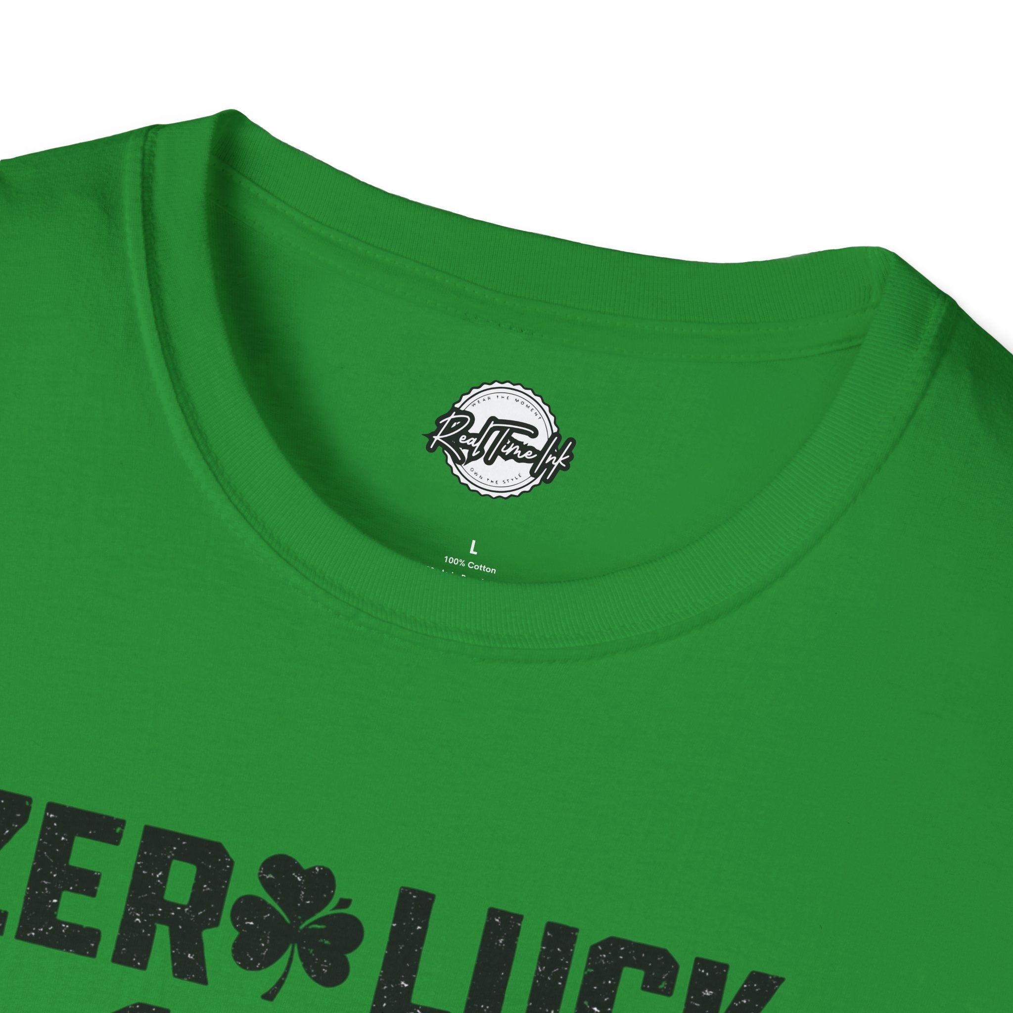 Zero Luck 100% Attitude T-Shirt — St. Patrick’s Day Shamrock Graphic Tee