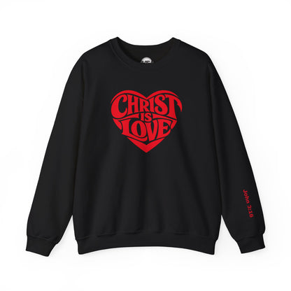 Christ Is Love Heart crewneck | Christian faith sweatshirt
