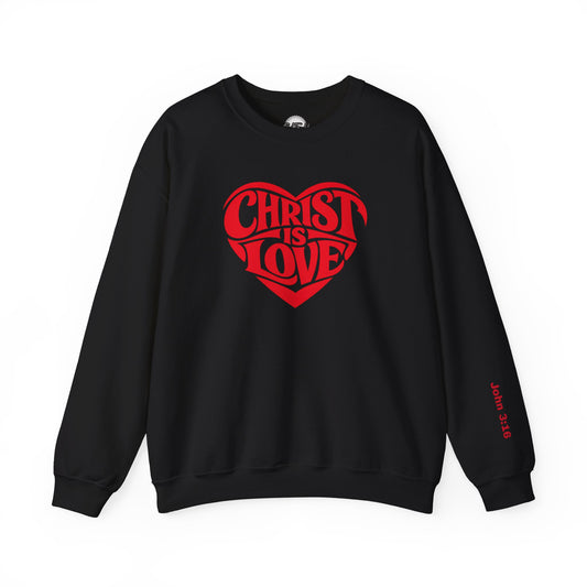 Christ Is Love Heart crewneck | Christian faith sweatshirt
