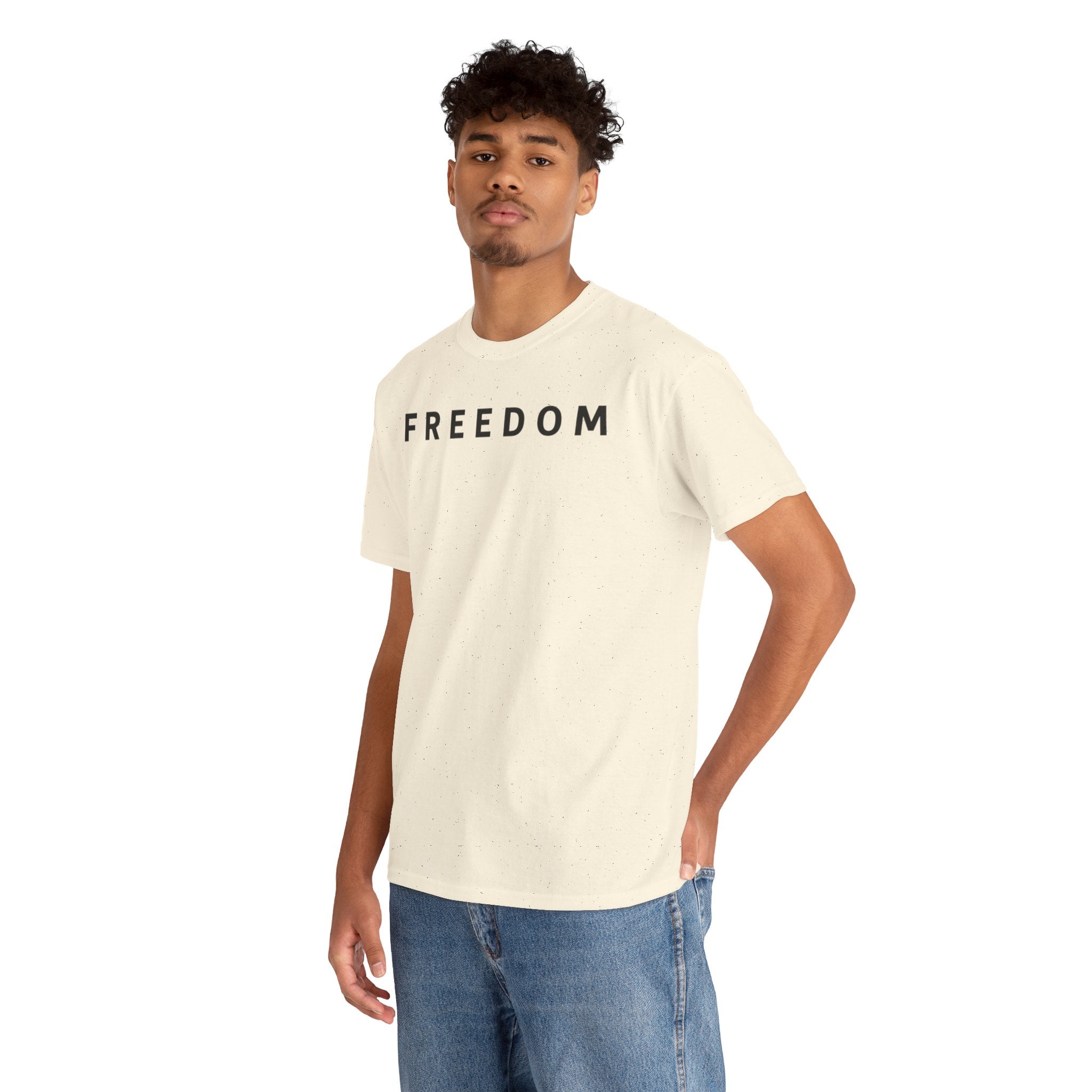 Freedom Gal 5:13 Unisex Heavy Cotton Tee, Casual Graphic T-Shirt, Comfortable Everyday Wear, Inspirational Gift, Freedom Clothing