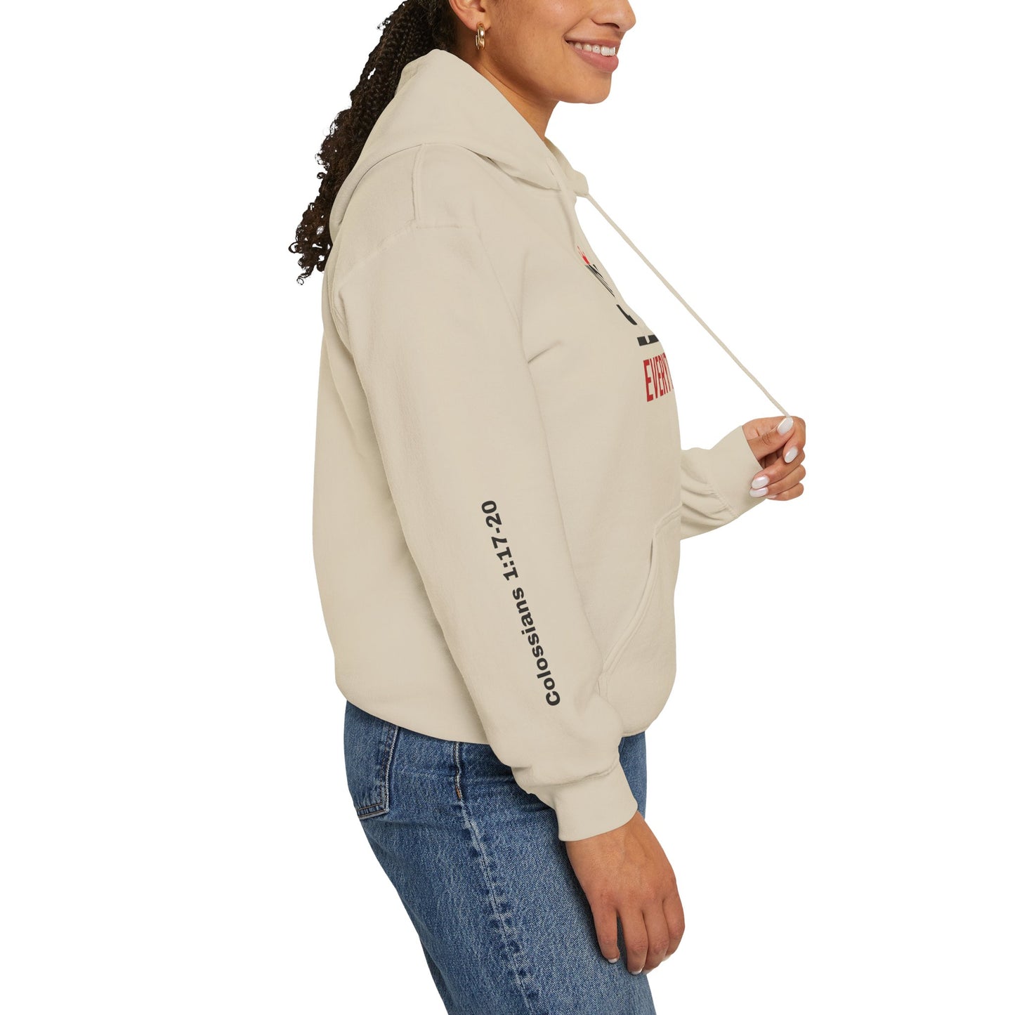 Religious Hoodie - Jesus Over Everything Design