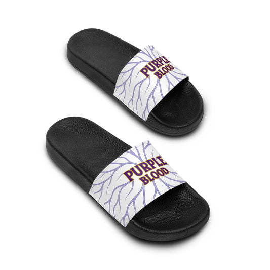 Slide Sandals - Purple Blood Design