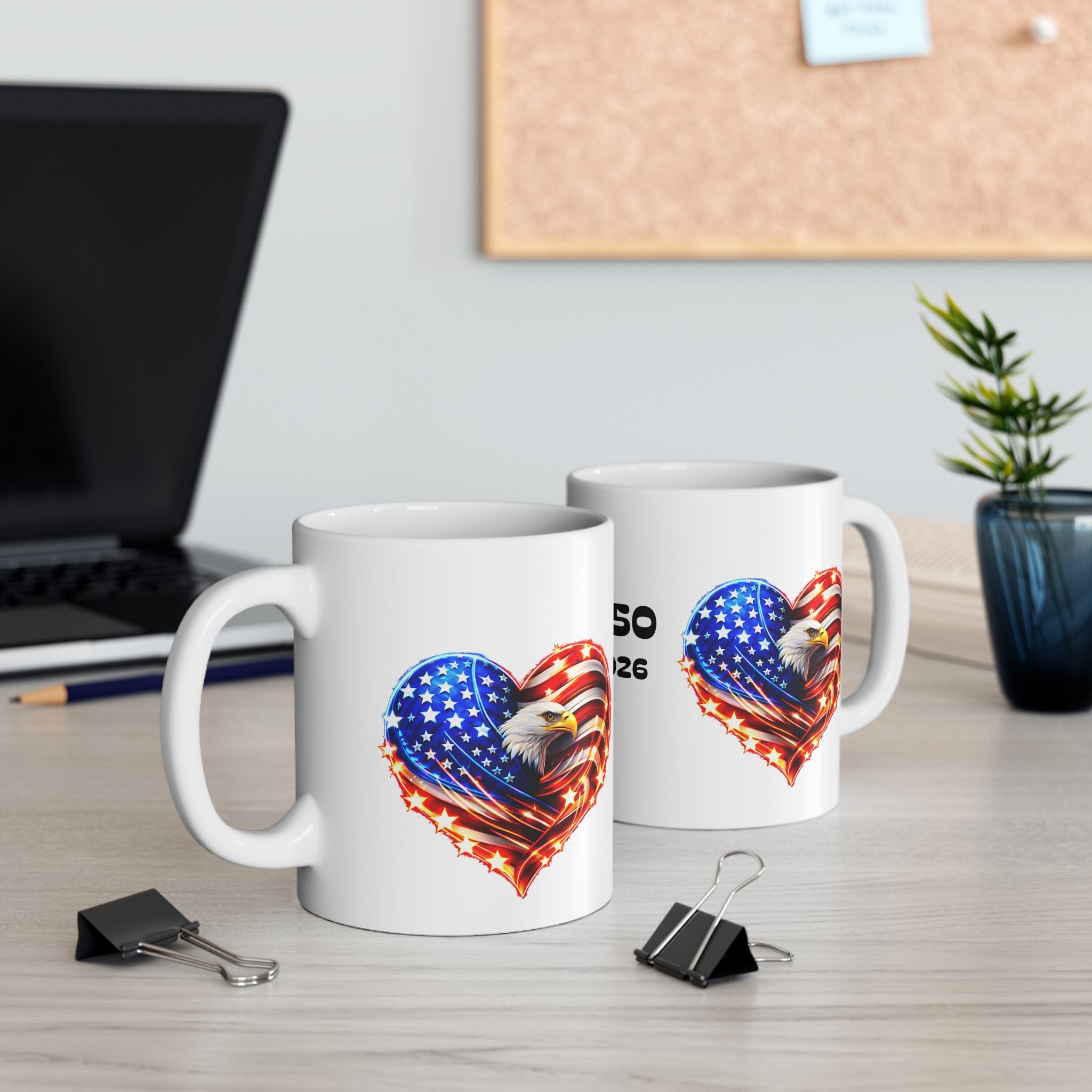 USA 250 Commemorative Ceramic Mug (1776–2026) — Patriotic 11oz & 15oz Coffee Cup