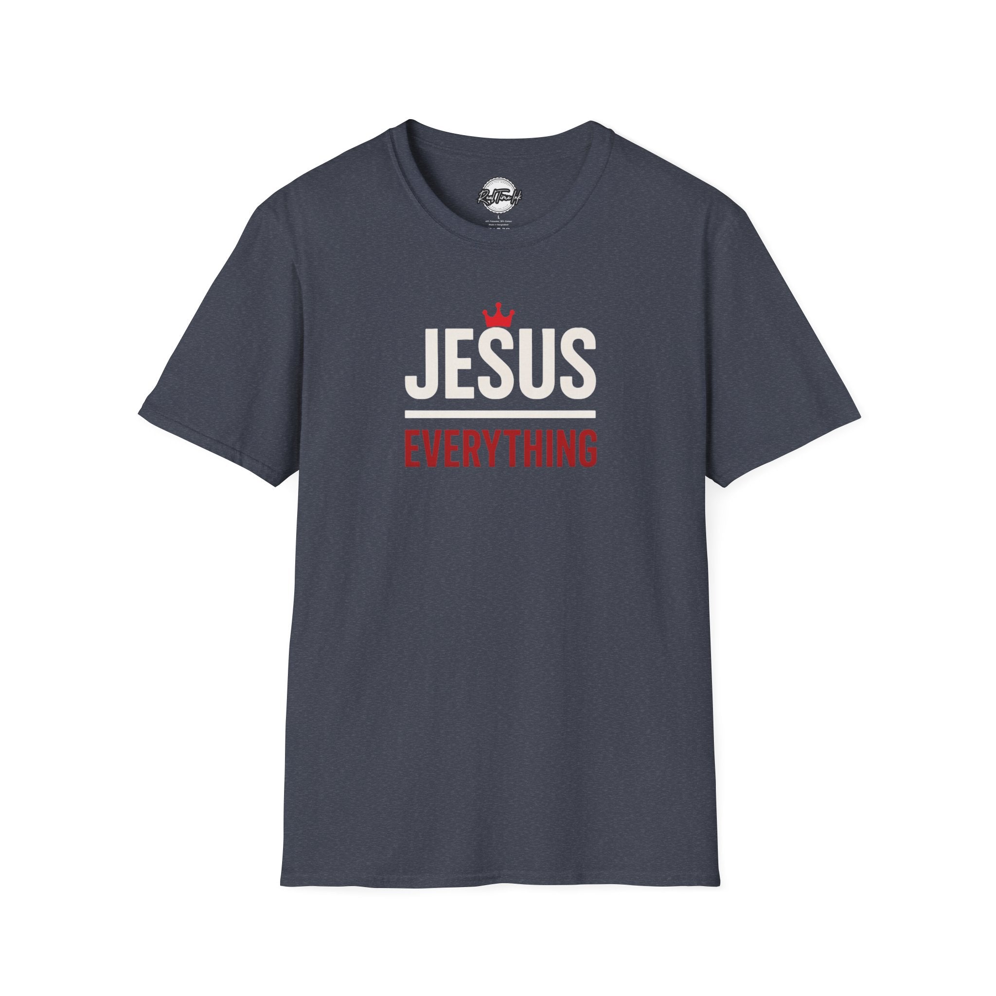 Jesus over Everything Unisex T-Shirt - Faith Inspired Apparel, Christian Gift, Casual Wear, Church Event Shirt, Inspirational Clothing